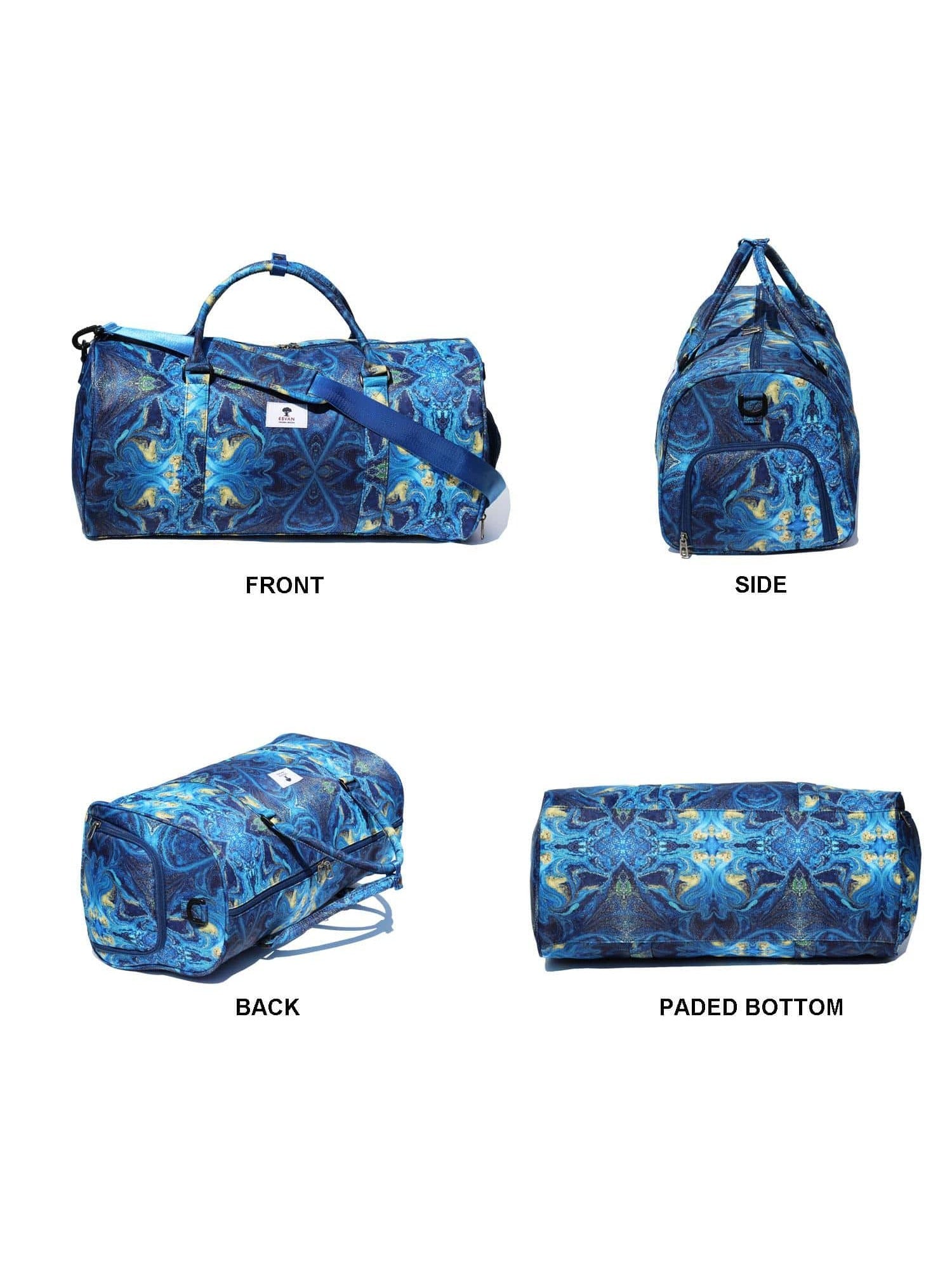 Original Floral Water Resistant Duffel Bag Gym bag Weekender Travel Bag for Gym Beach Travel School Daily Bags