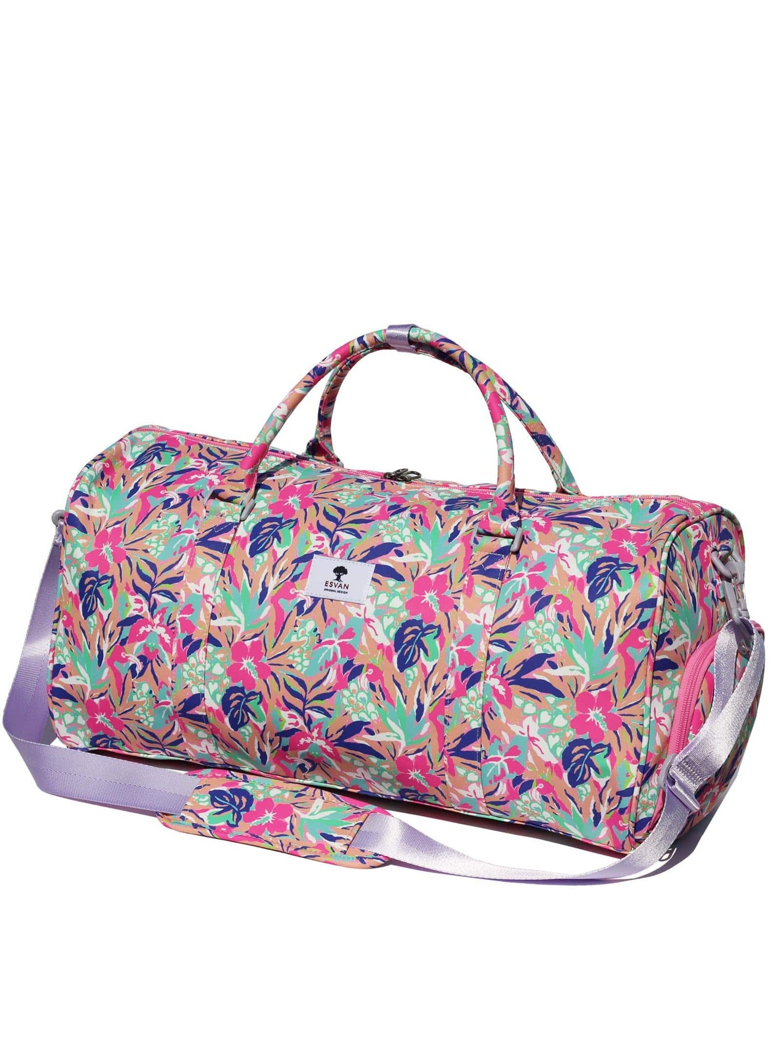 Original Floral Water Resistant Duffel Bag Gym bag Weekender Travel Bag for Gym Beach Travel School Daily Bags