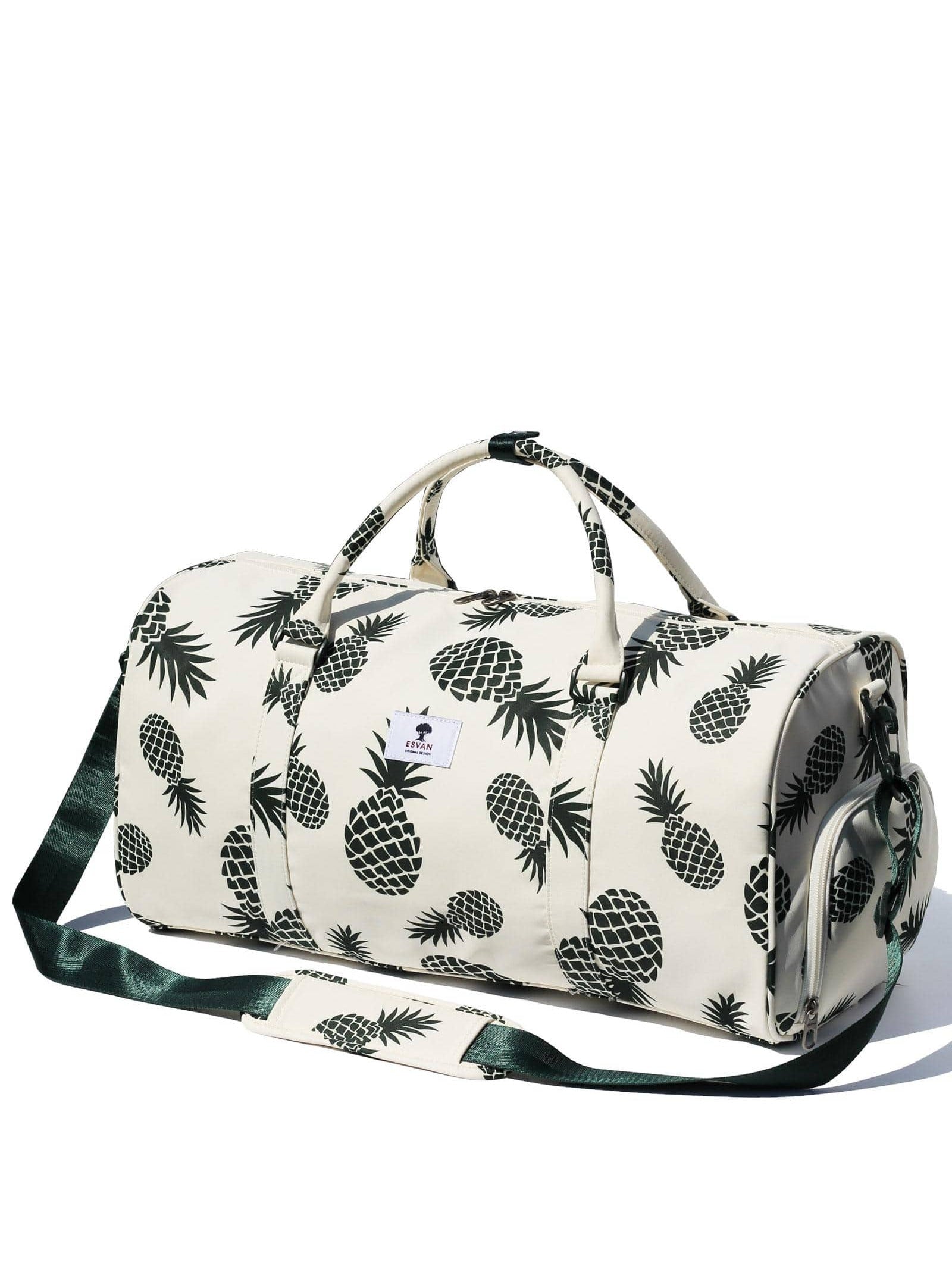 Original Floral Water Resistant Duffel Bag Gym bag Weekender Travel Bag for Gym Beach Travel School Daily Bags