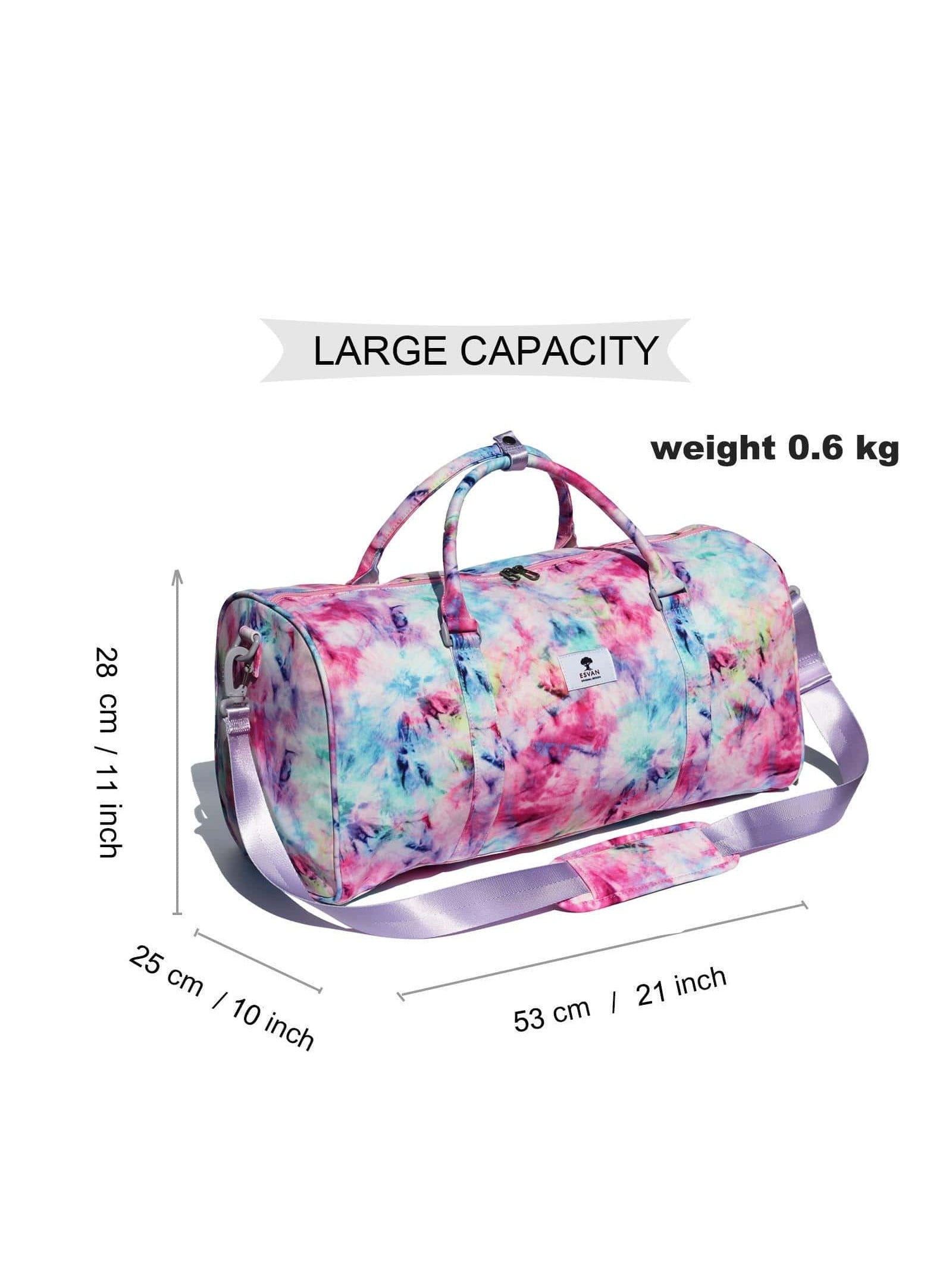 Original Floral Water Resistant Duffel Bag Gym bag Weekender Travel Bag for Gym Beach Travel School Daily Bags