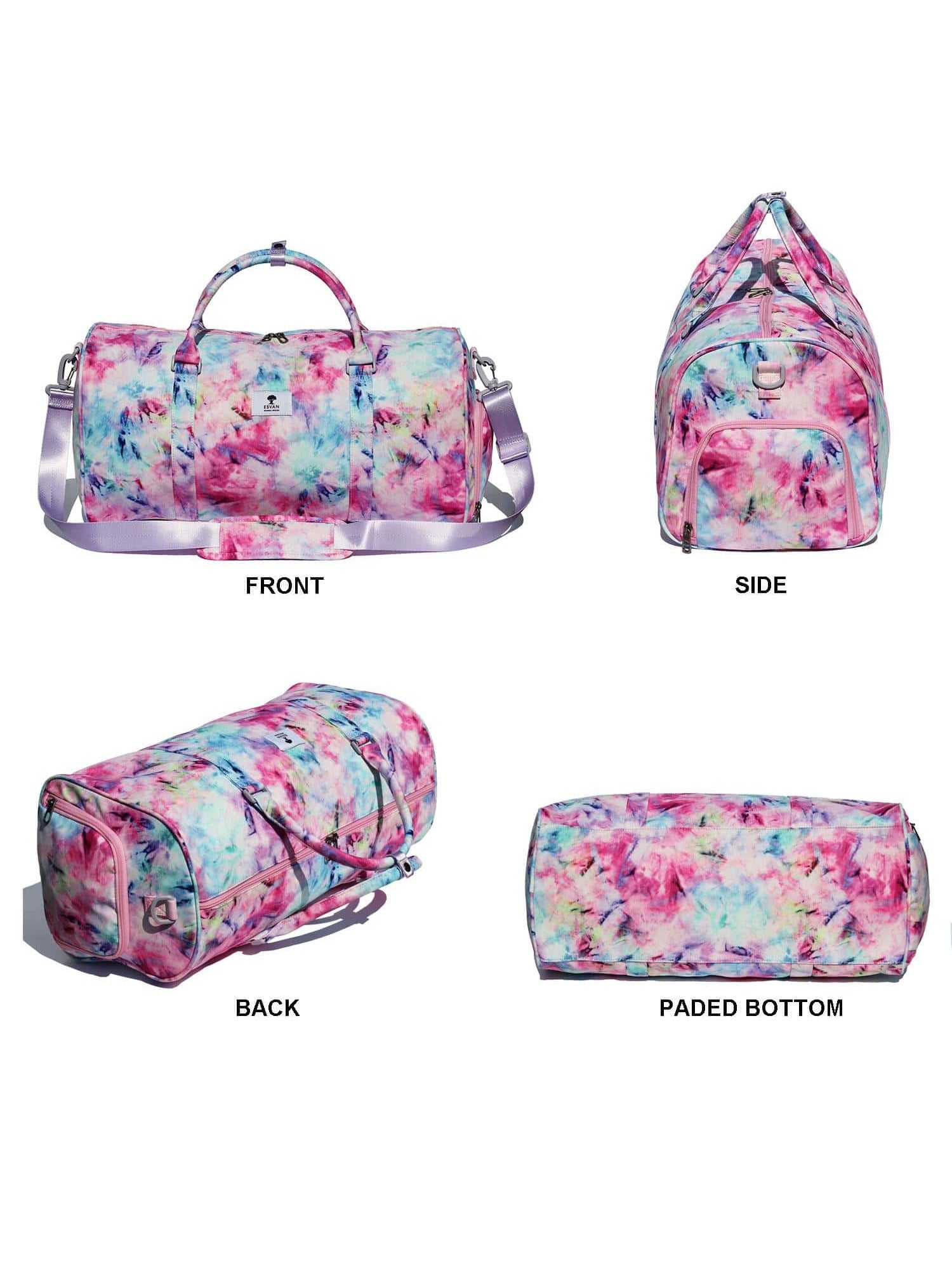 Original Floral Water Resistant Duffel Bag Gym bag Weekender Travel Bag for Gym Beach Travel School Daily Bags