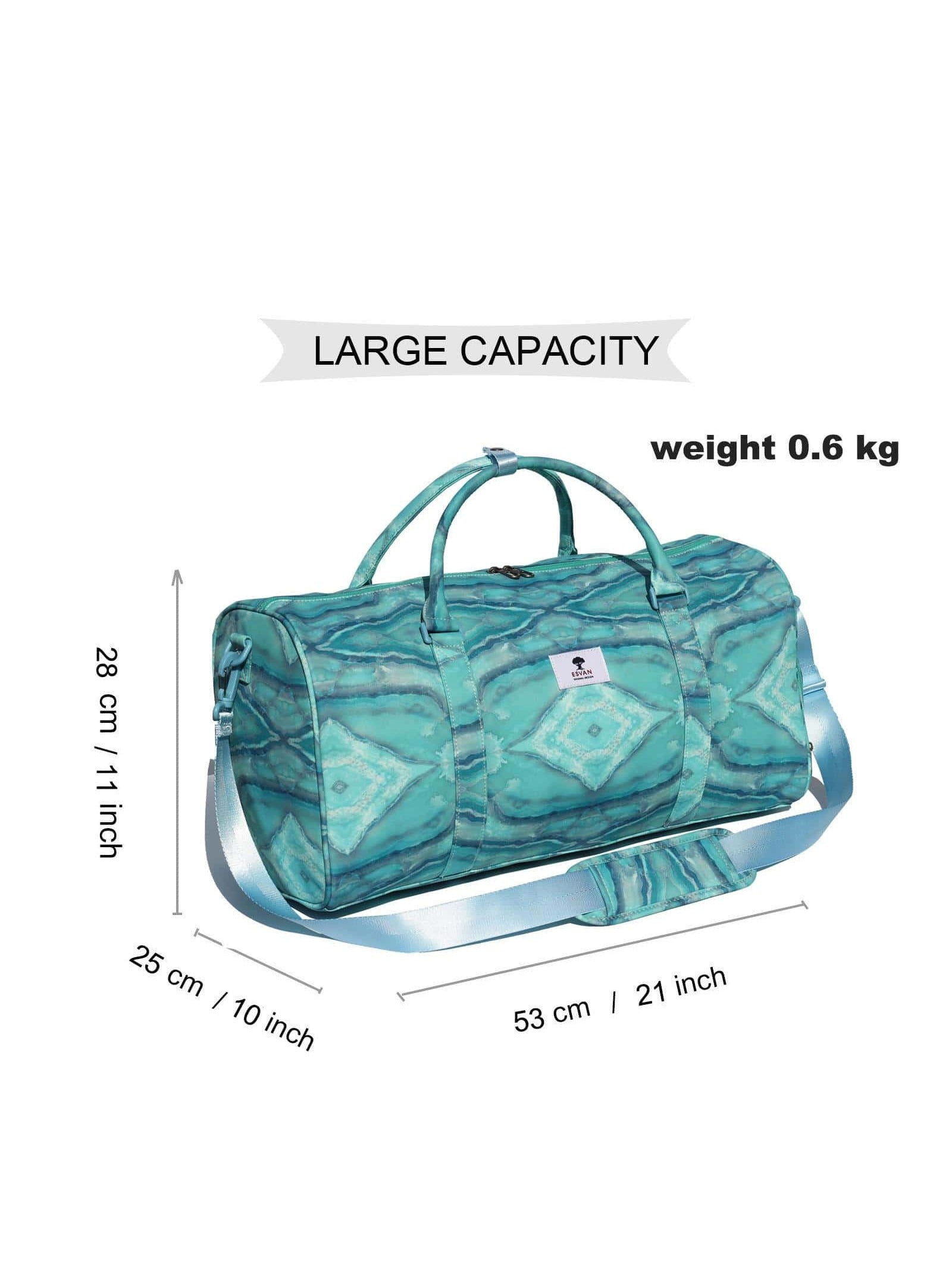 Original Floral Water Resistant Duffel Bag Gym bag Weekender Travel Bag for Gym Beach Travel School Daily Bags