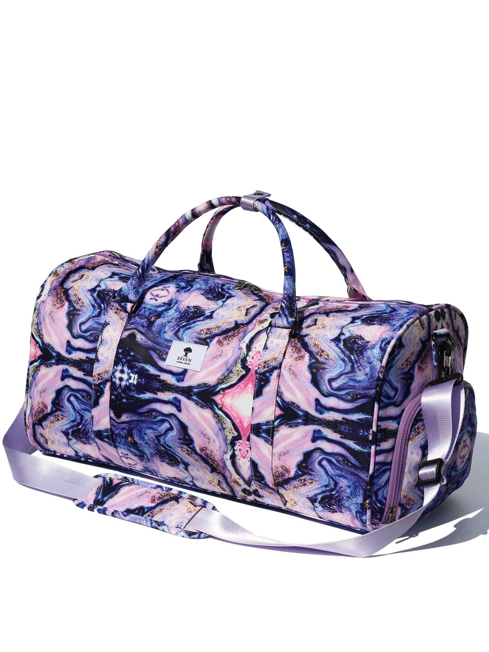 Original Floral Water Resistant Duffel Bag Gym bag Weekender Travel Bag for Gym Beach Travel School Daily Bags