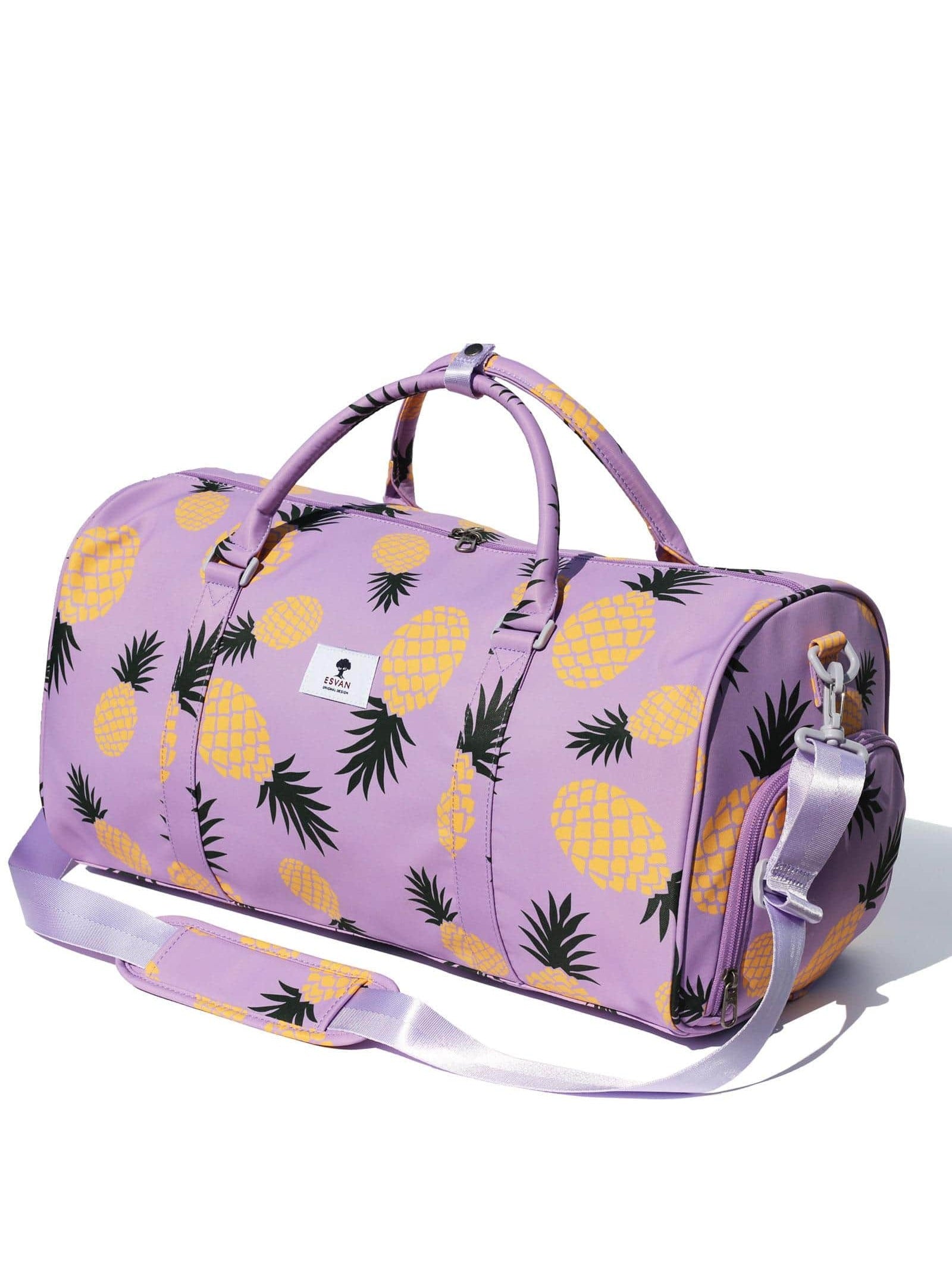 Original Floral Water Resistant Duffel Bag Gym bag Weekender Travel Bag for Gym Beach Travel School Daily Bags