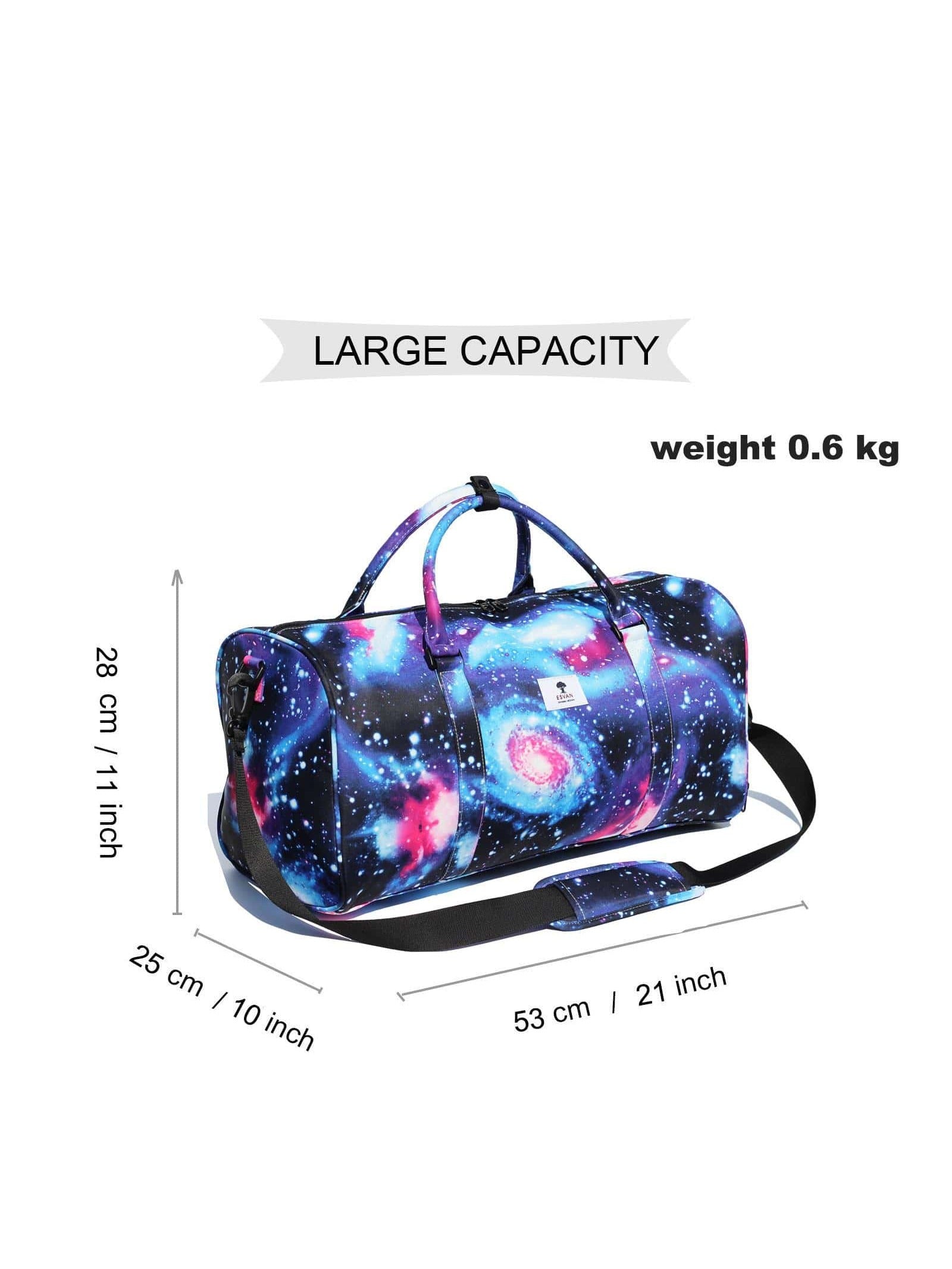 Original Floral Water Resistant Duffel Bag Gym bag Weekender Travel Bag for Gym Beach Travel School Daily Bags