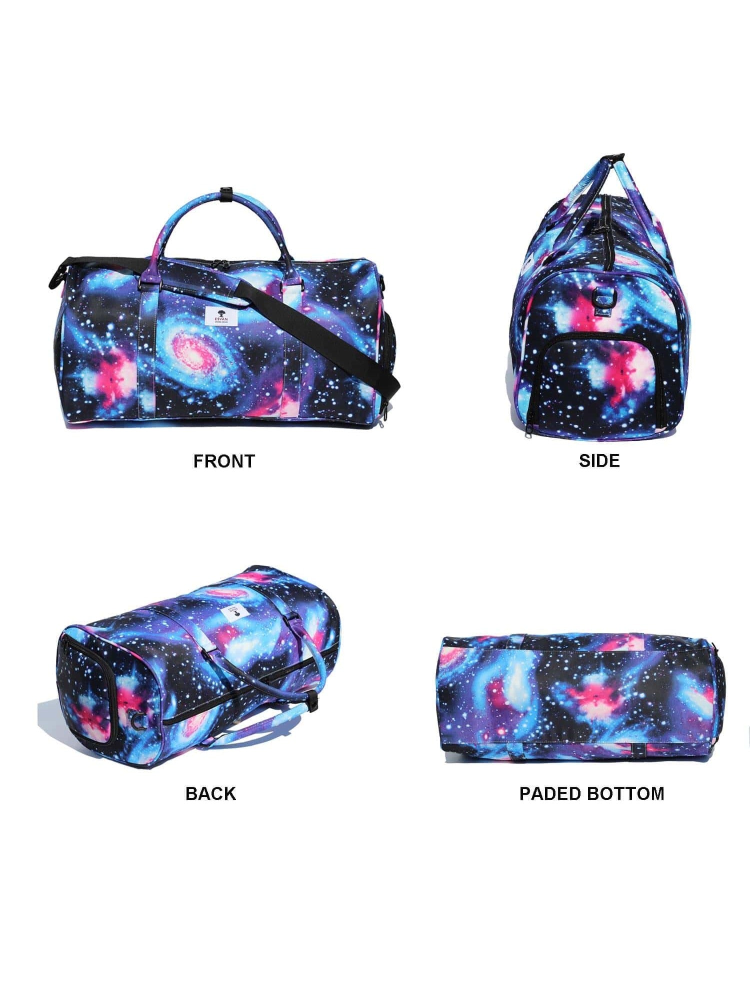 Original Floral Water Resistant Duffel Bag Gym bag Weekender Travel Bag for Gym Beach Travel School Daily Bags