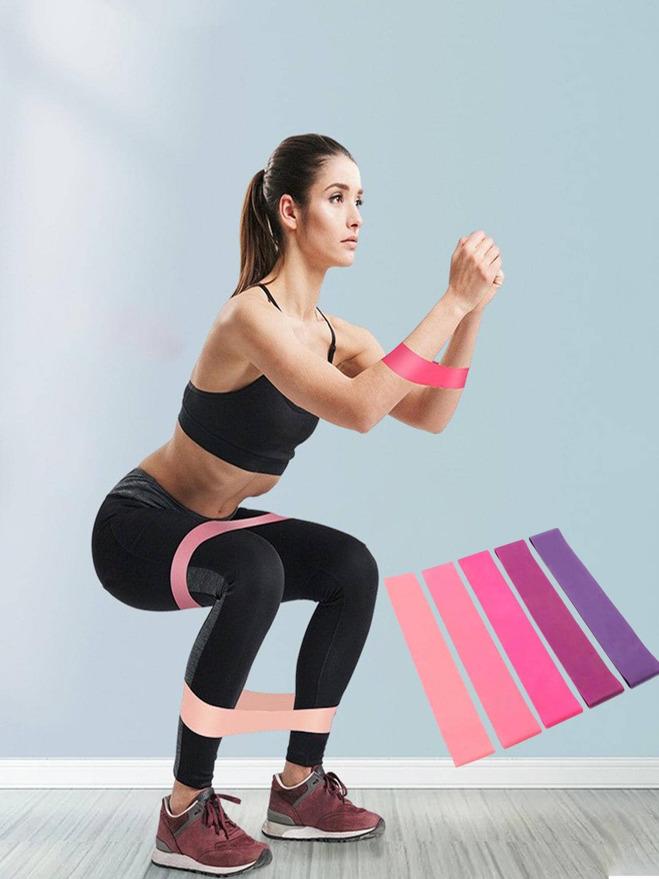 5pcs Multifunction Yoga Resistance Band