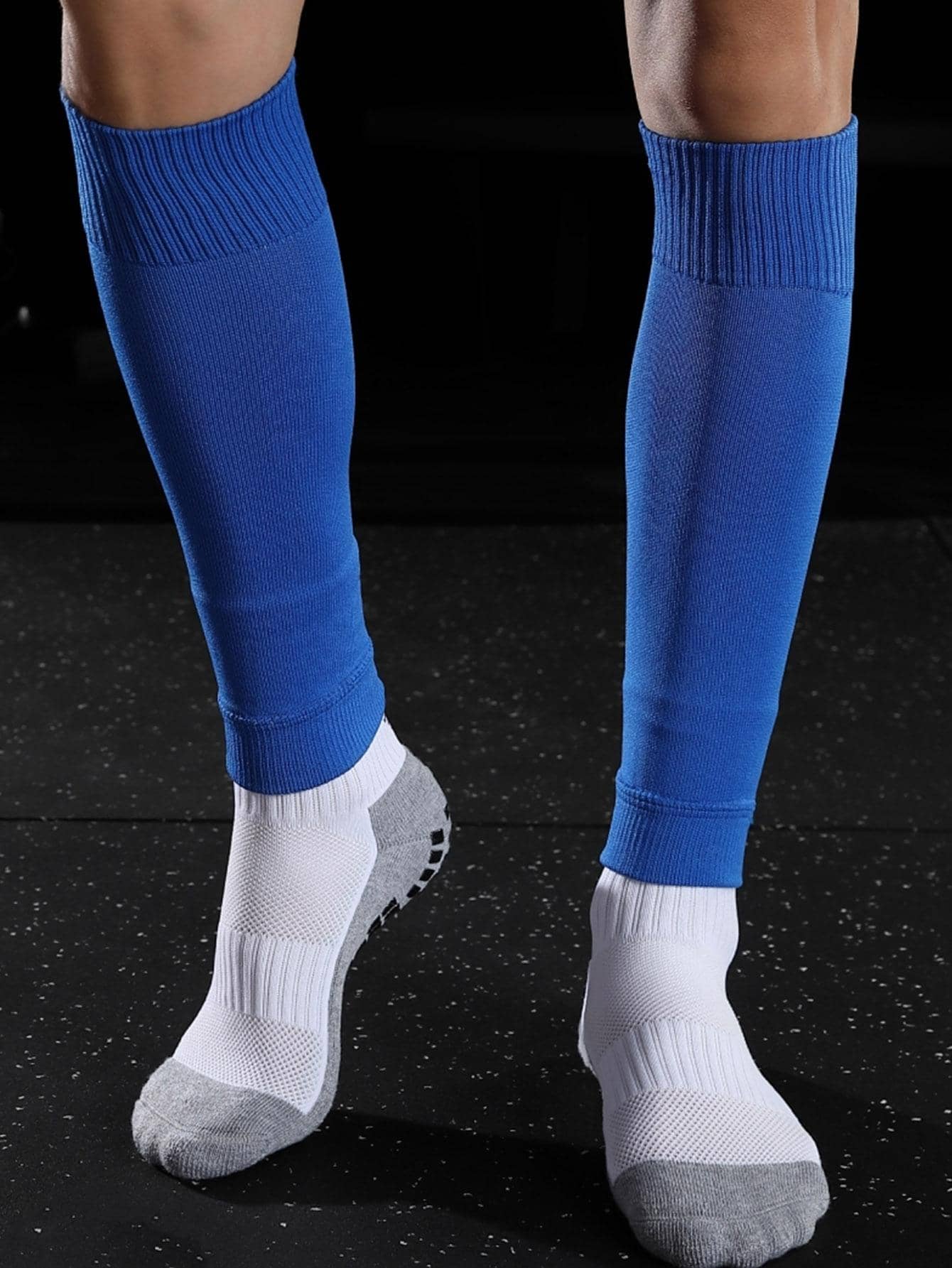 Sports Outdoor Solid Color Knitted Fabric Compression Sports Calf Sleeve