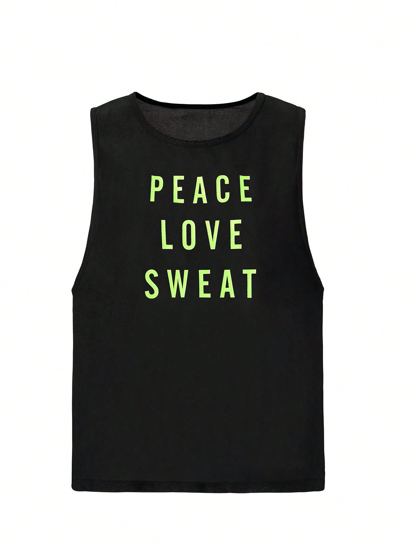 SHEIN Sport Studio 3Pcs Letter Print Tank Top