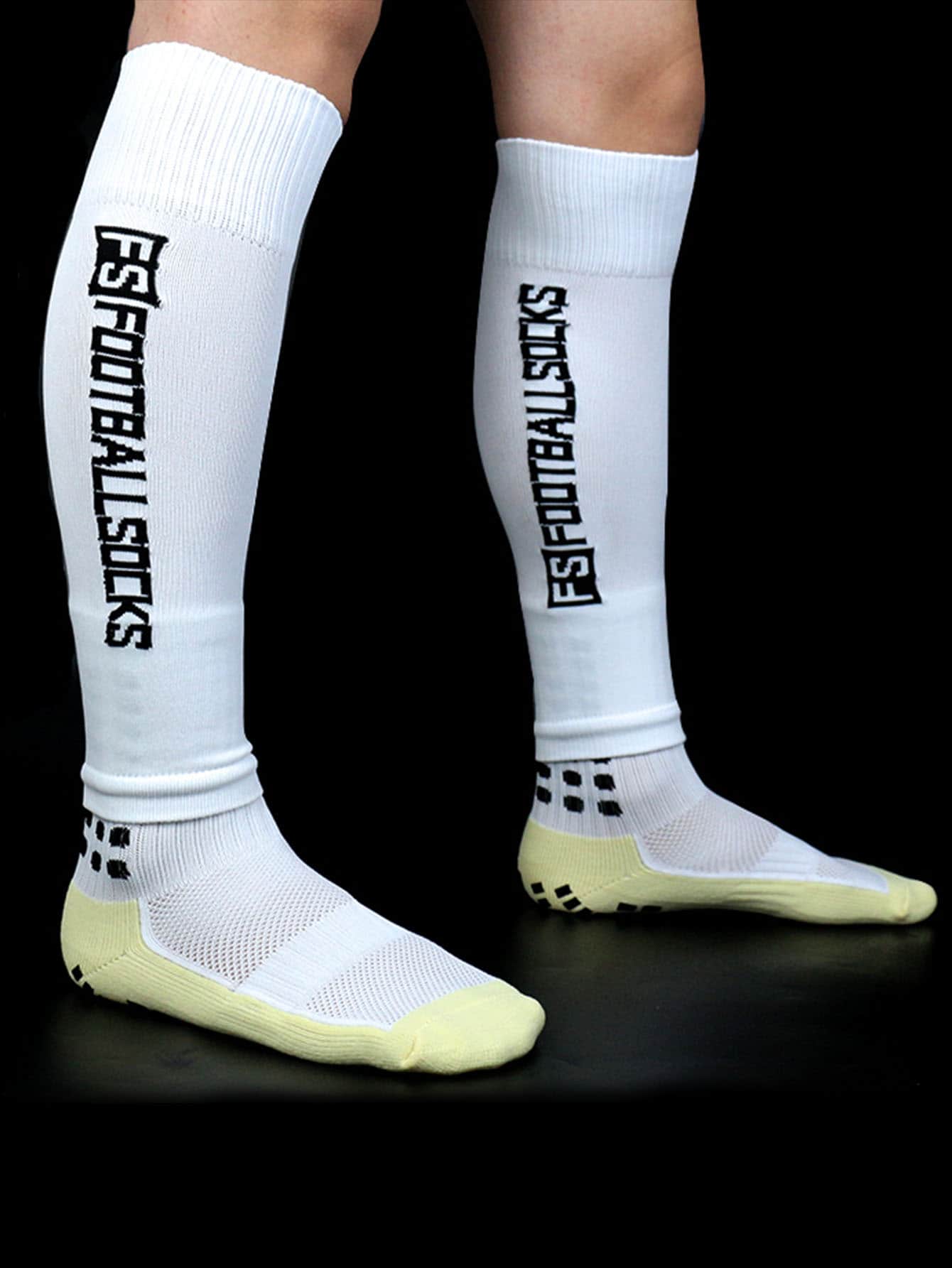 1pair Leg Sleeves (Excluding Socks) Professional Soccer Training Game Leg Guard / Compression Sleeve With Fs Football Socks Logo, Men