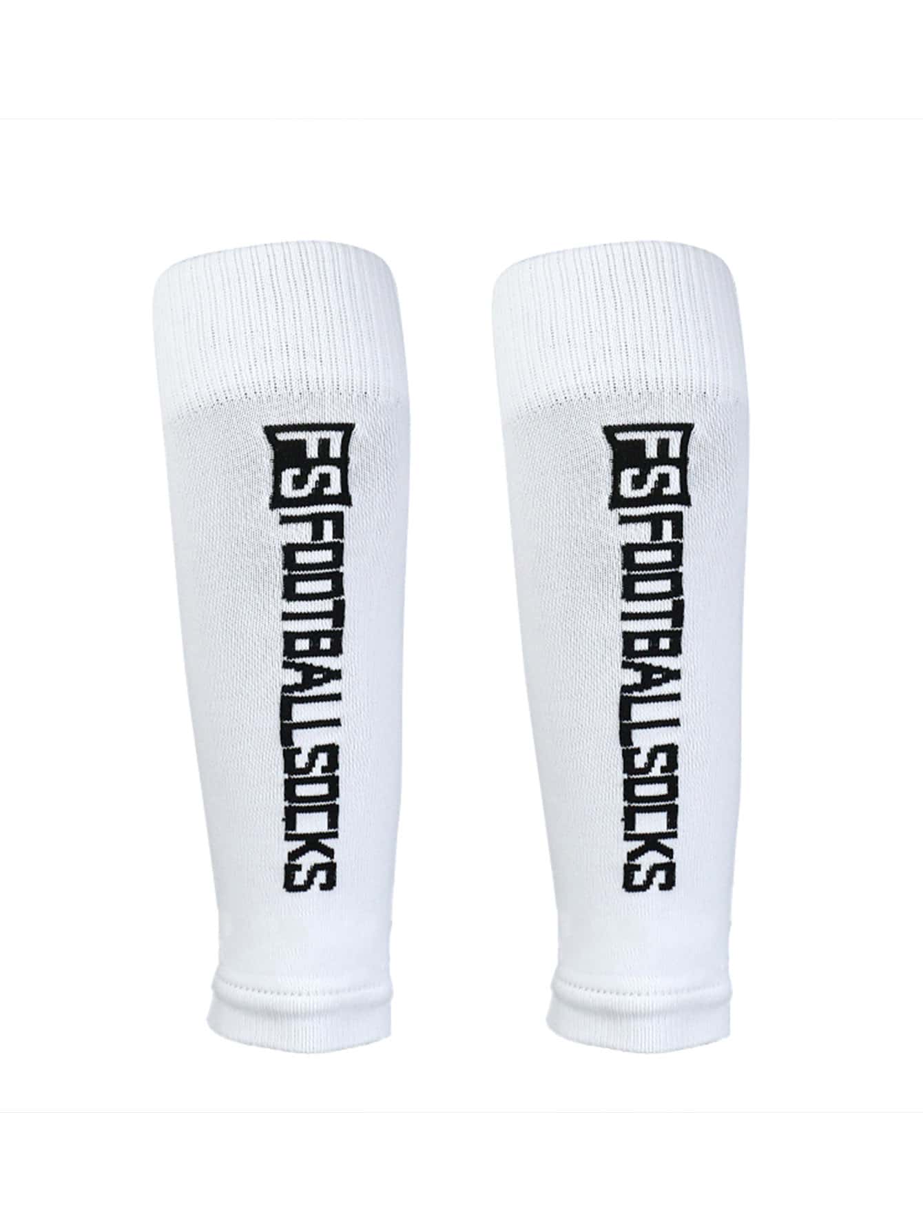 1pair Leg Sleeves (Excluding Socks) Professional Soccer Training Game Leg Guard / Compression Sleeve With Fs Football Socks Logo, Men