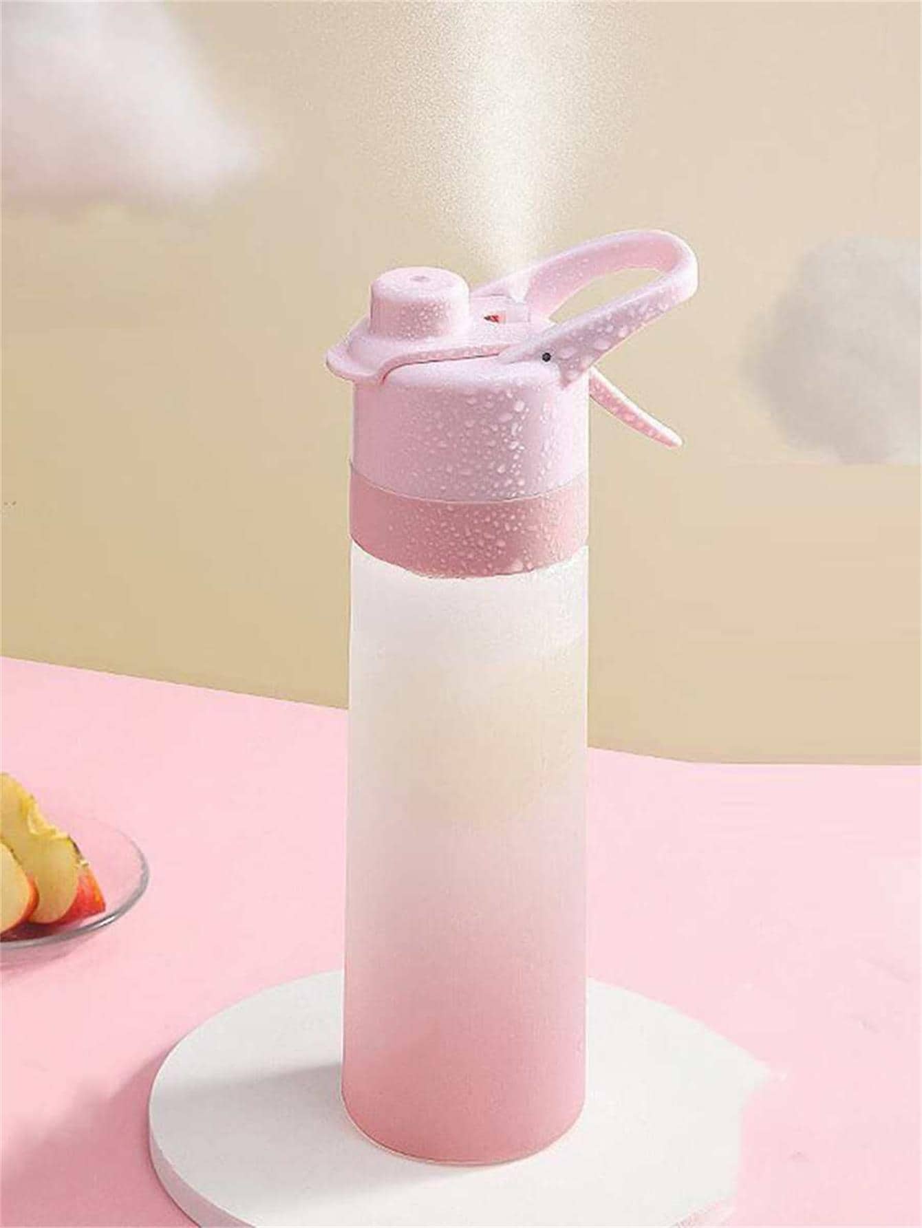 1PC 650ml girl's water bottle Outdoor sports fitness water cup Large capacity spray bottle beverage travel bottle