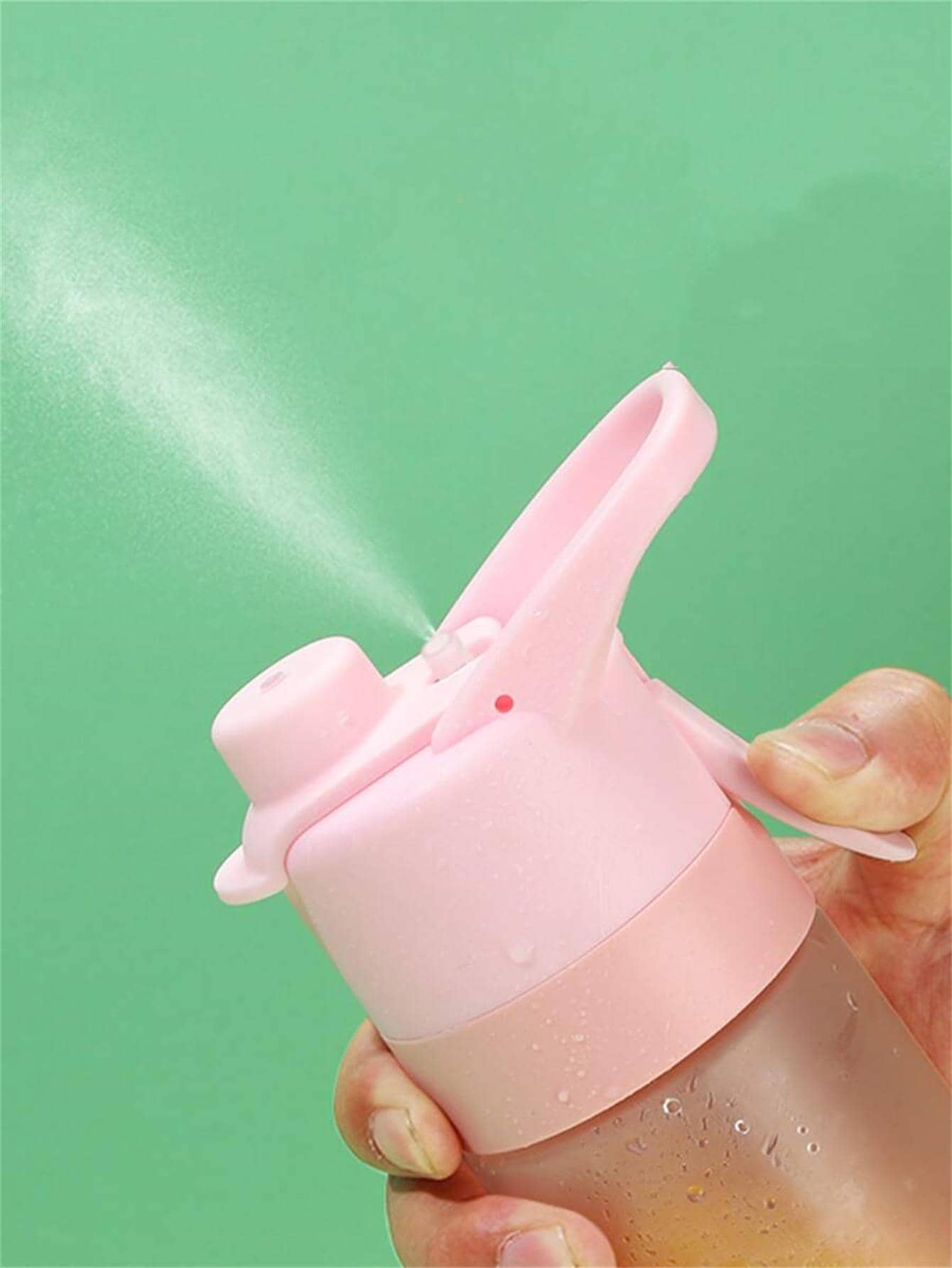 1PC 650ml girl's water bottle Outdoor sports fitness water cup Large capacity spray bottle beverage travel bottle