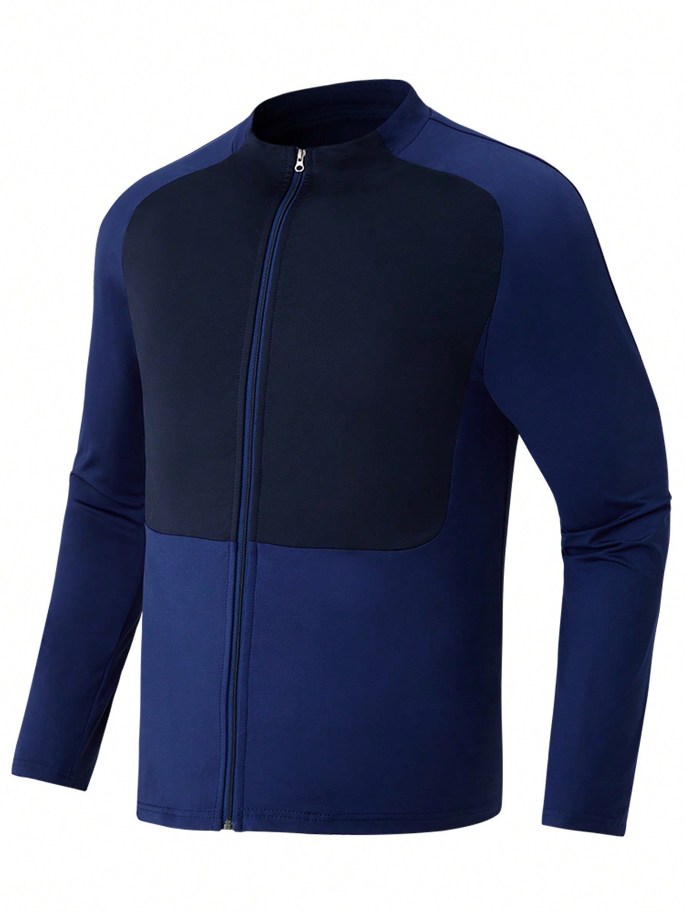 Manfinity Sport Corelite Men Colorblock Zip Up Sports Jacket Workout Tops