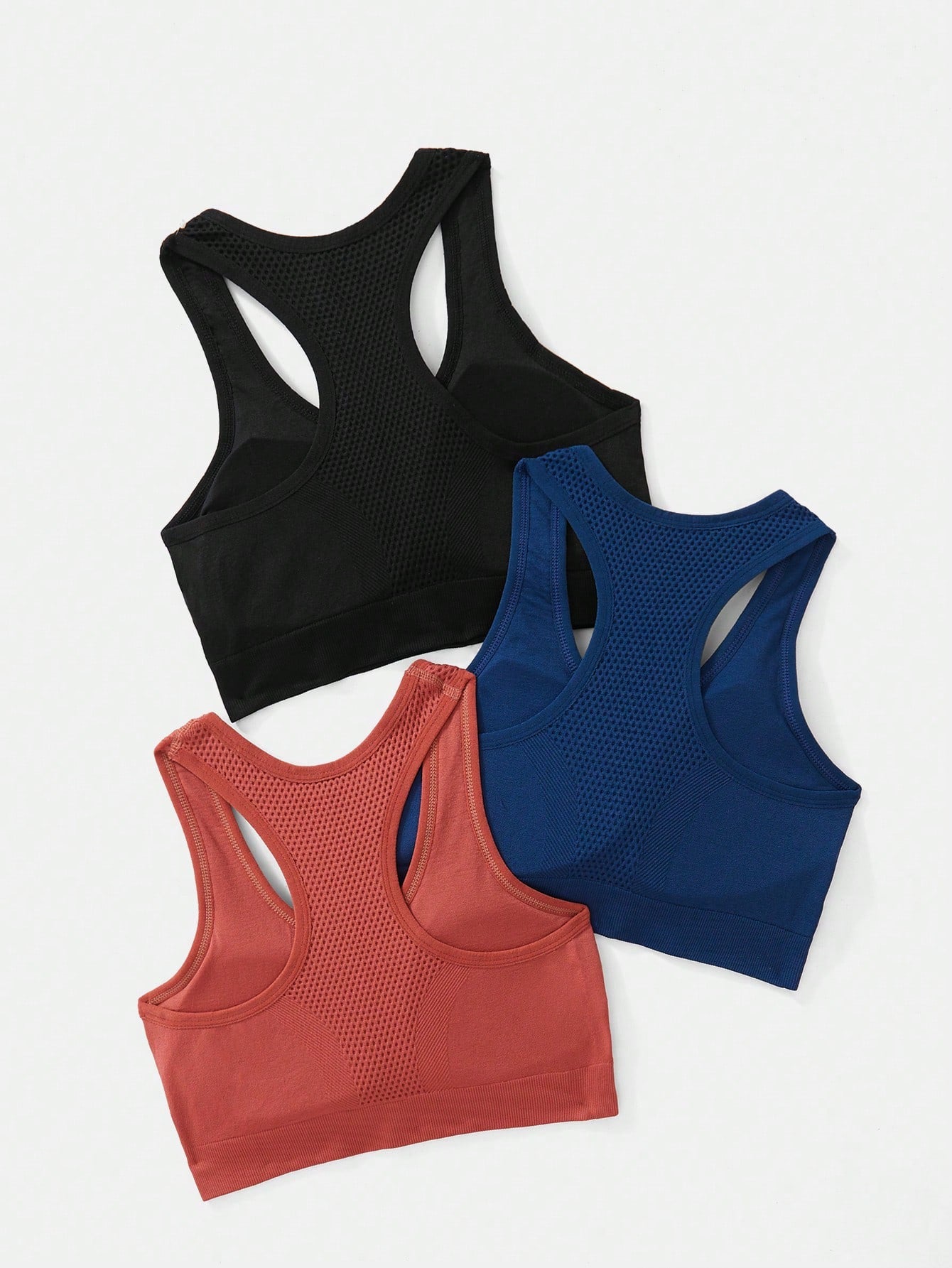 SHEIN Sport Studio 3pcs Seamless Racerback Sports Bra