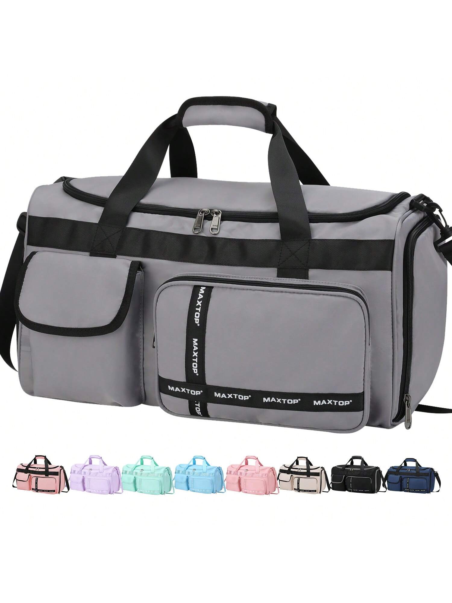 MAXTOP Travel Duffle Bag for Women Carry On Tote Weekender Overnight Bag Large Capacity Duffel Bag With Shoe Compartment,Gym Tote Bag with Dry and Wet Separation