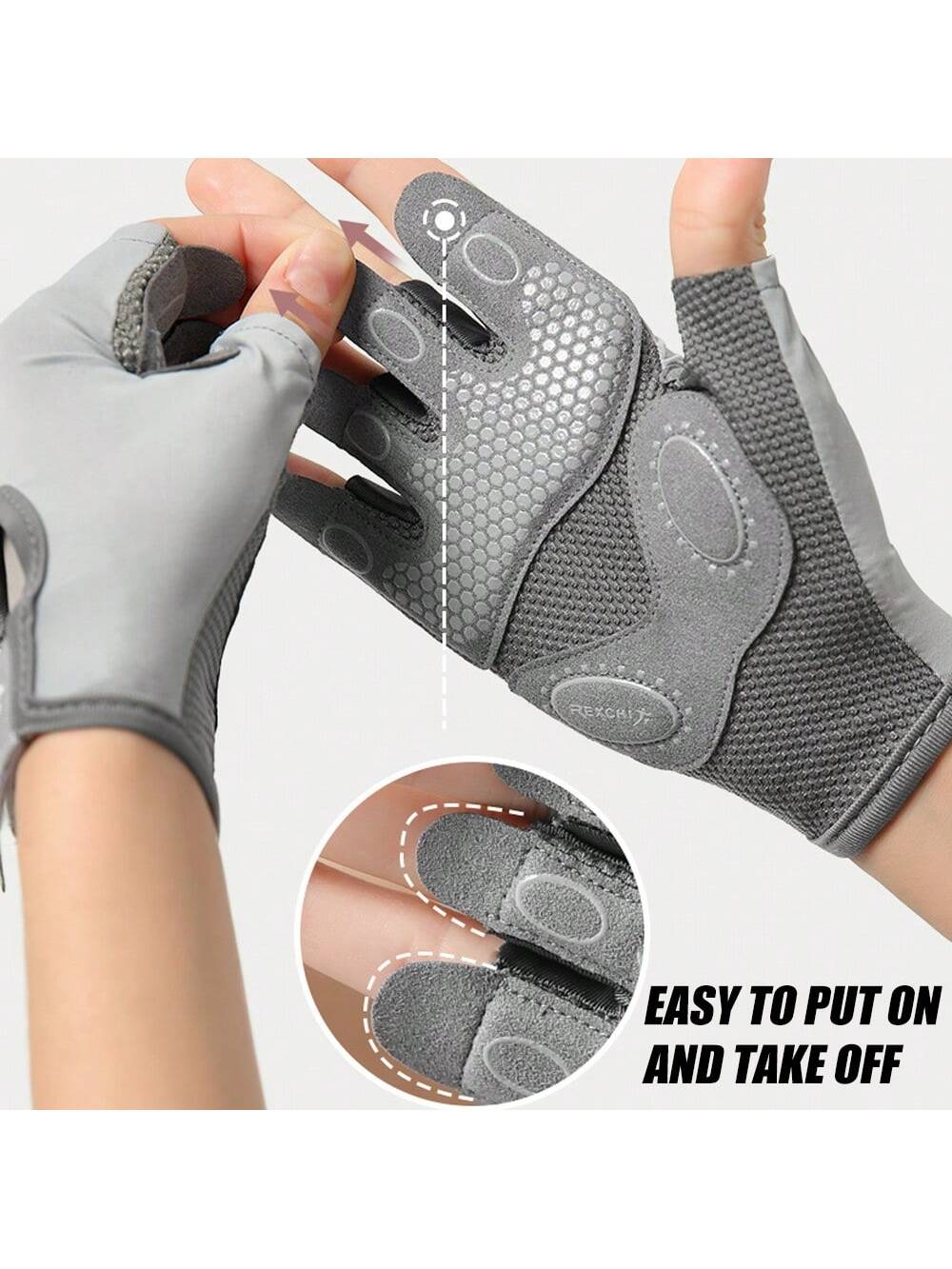 1Pair Workout Gloves For Men