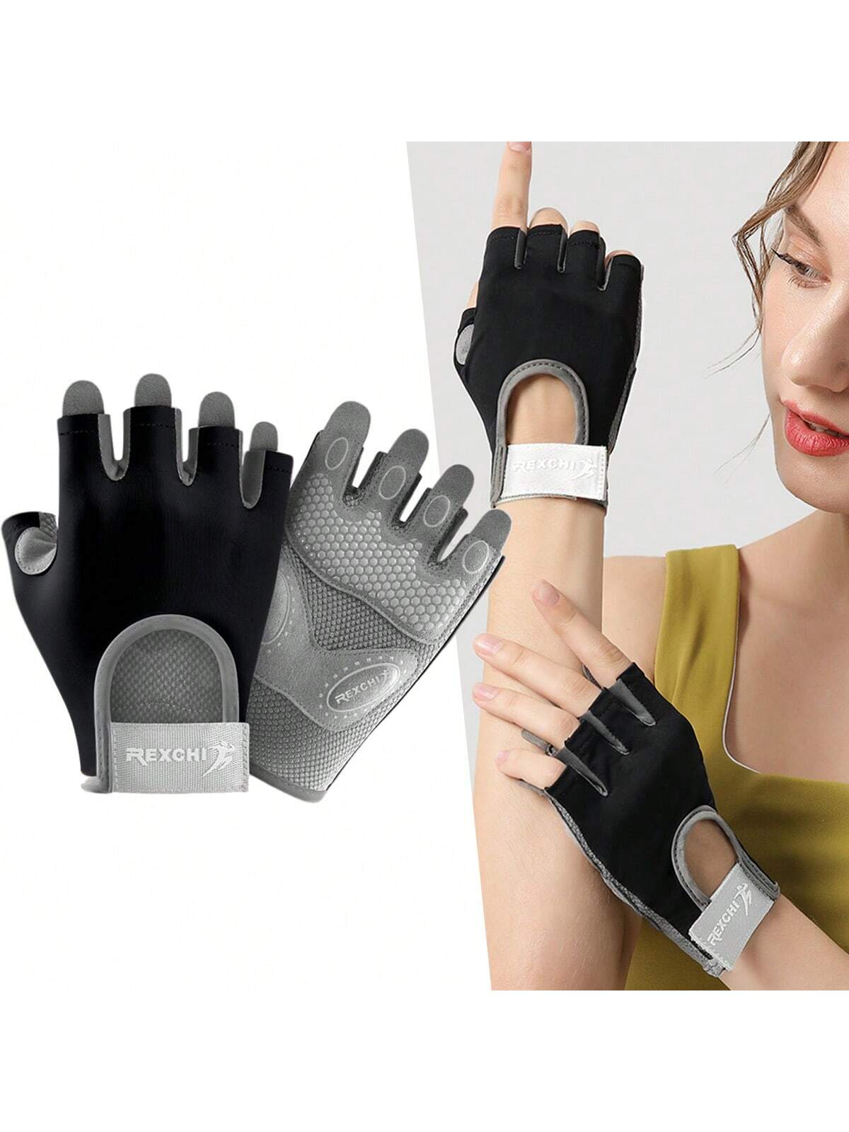 1Pair Workout Gloves For Men