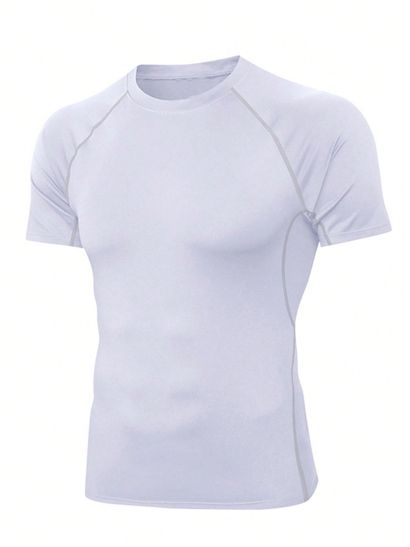 Sports Compression Short Sleeve Boyfriend Style Men's T-Shirt Gym Clothes Boyfriend Style Men Basic T Shirt