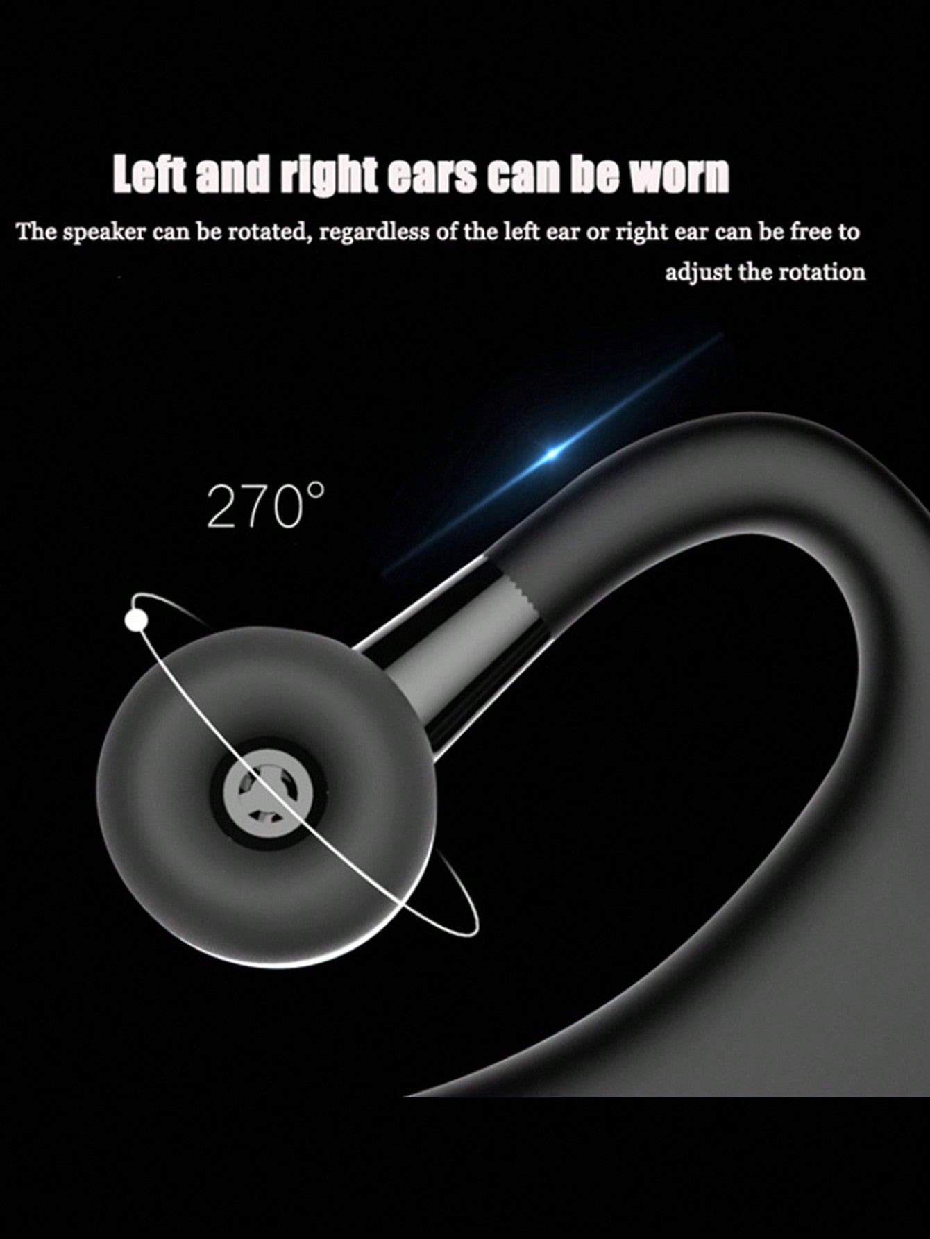 V9 Business CSR Bluetooth Wireless Earphone With Ear Hook, Stereo Sound