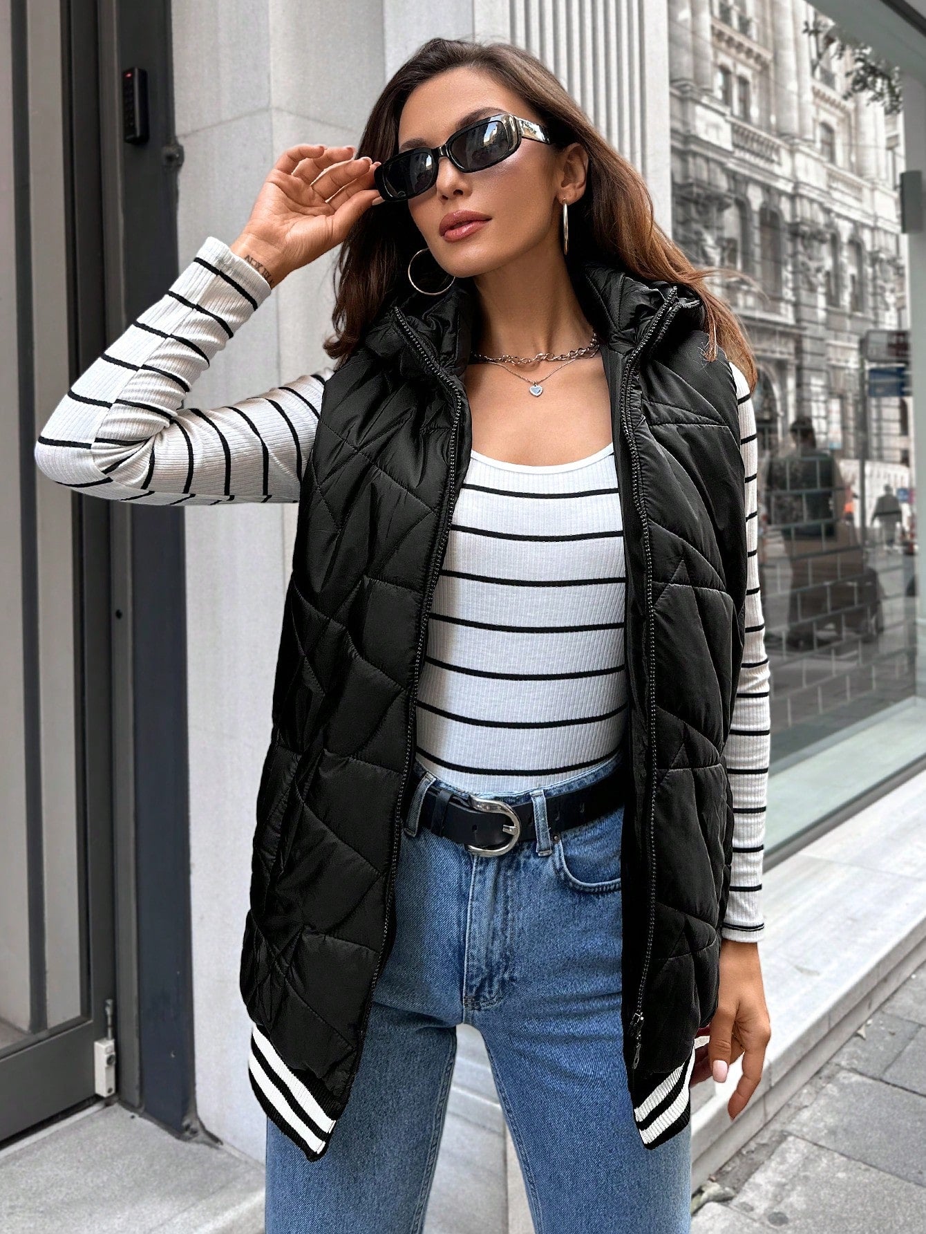 Women's Sleeveless Padded Jacket