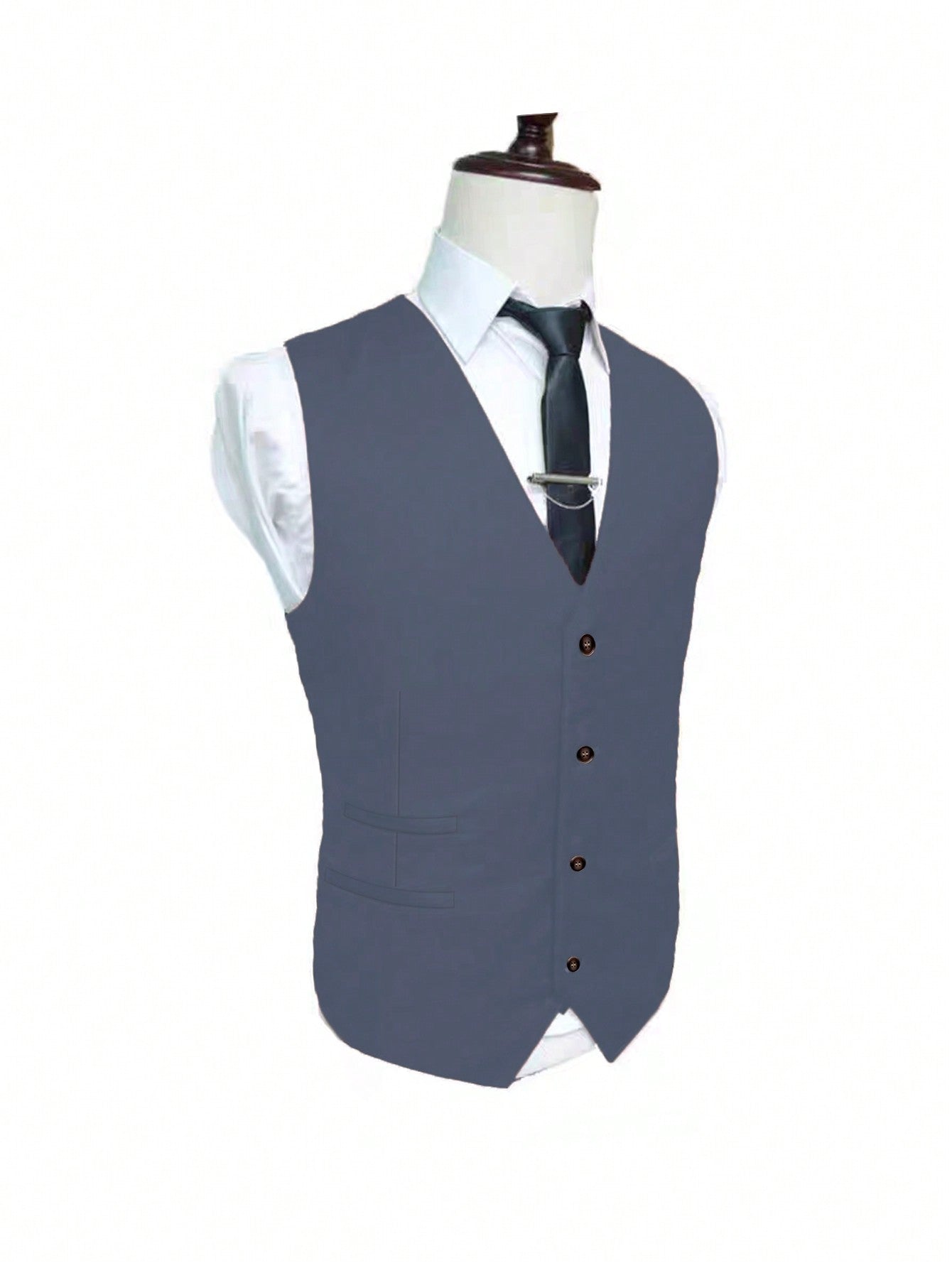 Manfinity Mode Men's Suit Vest And Pants Set