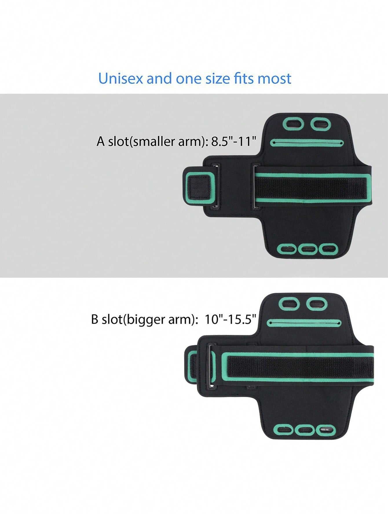 Insten Running Armband Cell Phone Holder for iPhone 15/15 Pro/14/14 Pro/13/13 Pro/12/12 Pro/11/11 Pro/X (up to 6.25