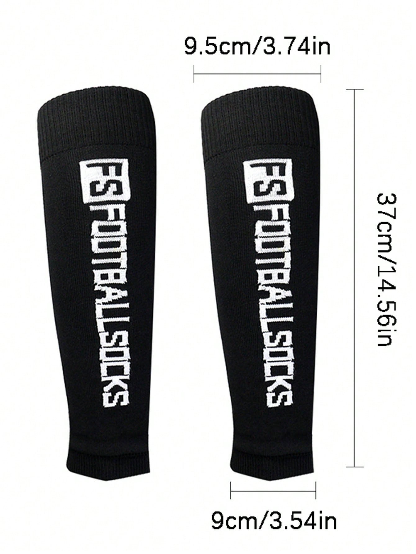 1pair Leg Sleeves (Excluding Socks) Professional Soccer Training Game Leg Guard / Compression Sleeve With Fs Football Socks Logo, Men