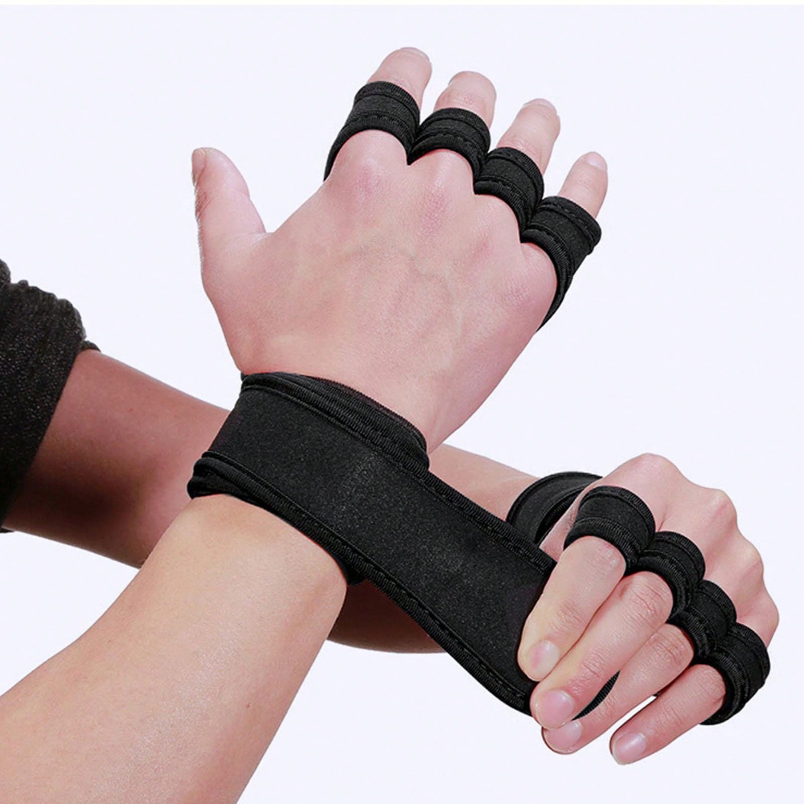 1 Pair Sports Cross Training Wrist Support Weightlifting And Fitness Cycling Silicone Gym Gloves For Men And Women