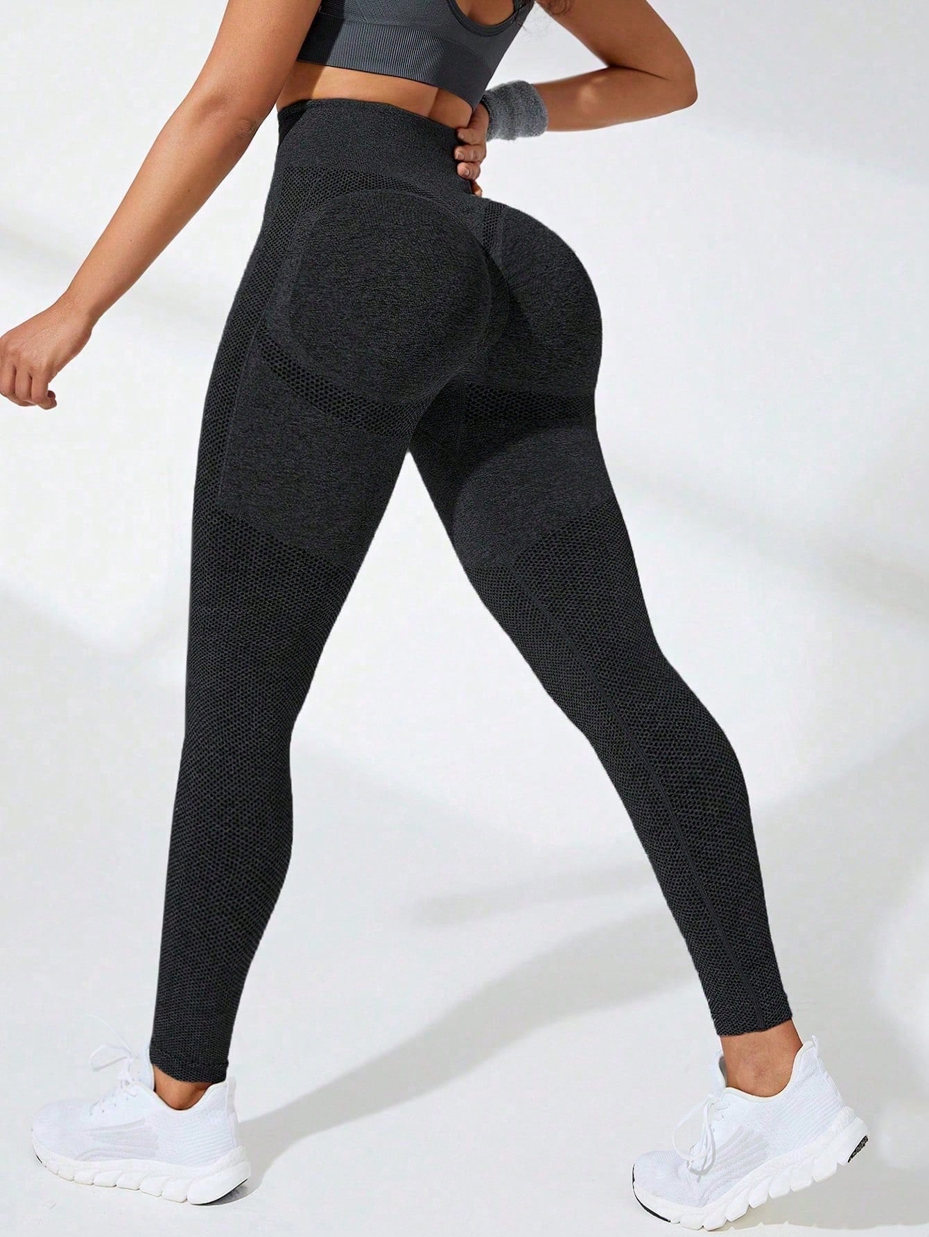 Solid High Waist Slim-Fit Leggings, Casual Everyday Wear