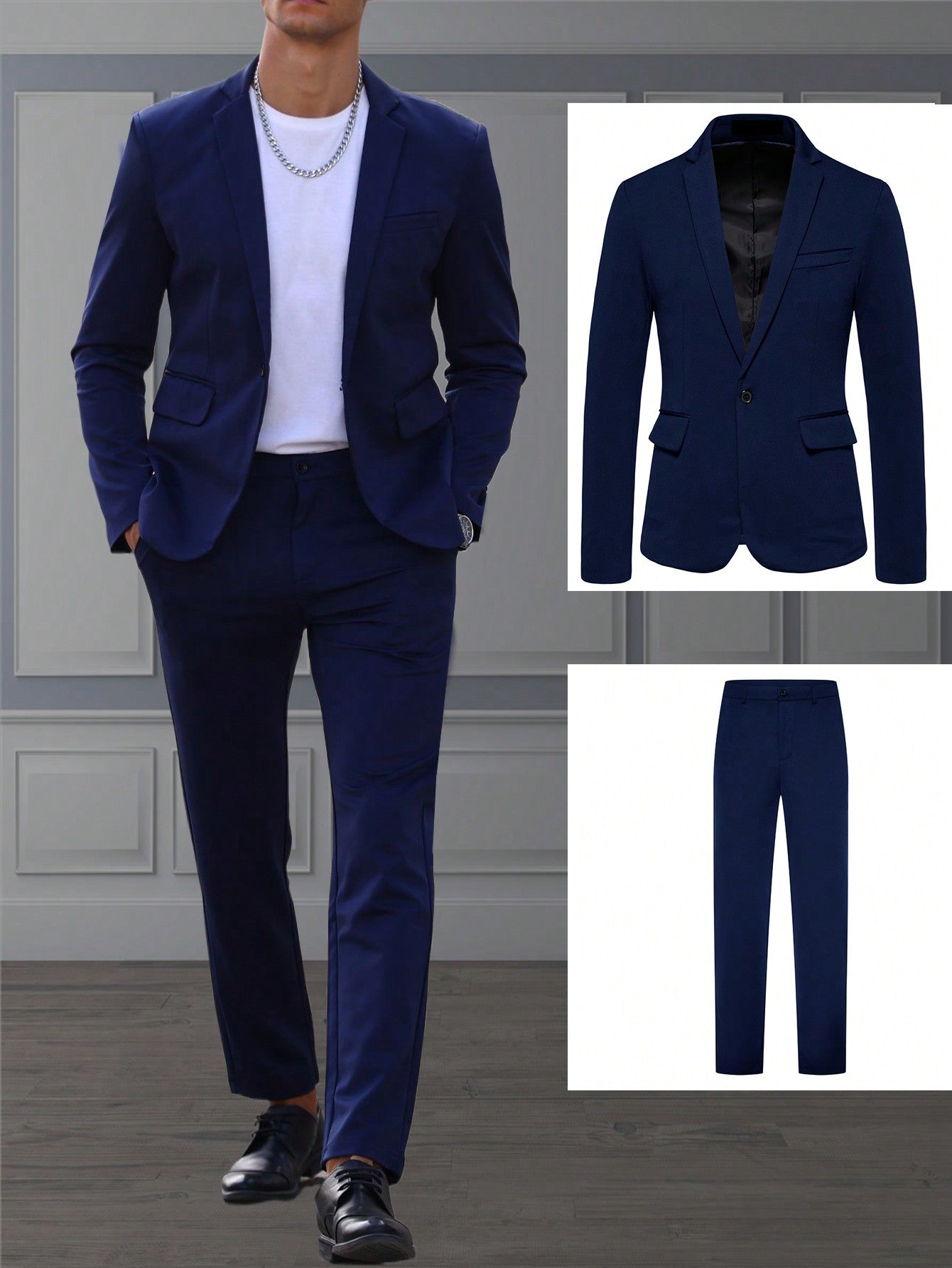 Manfinity Mode Men Single Button Blazer