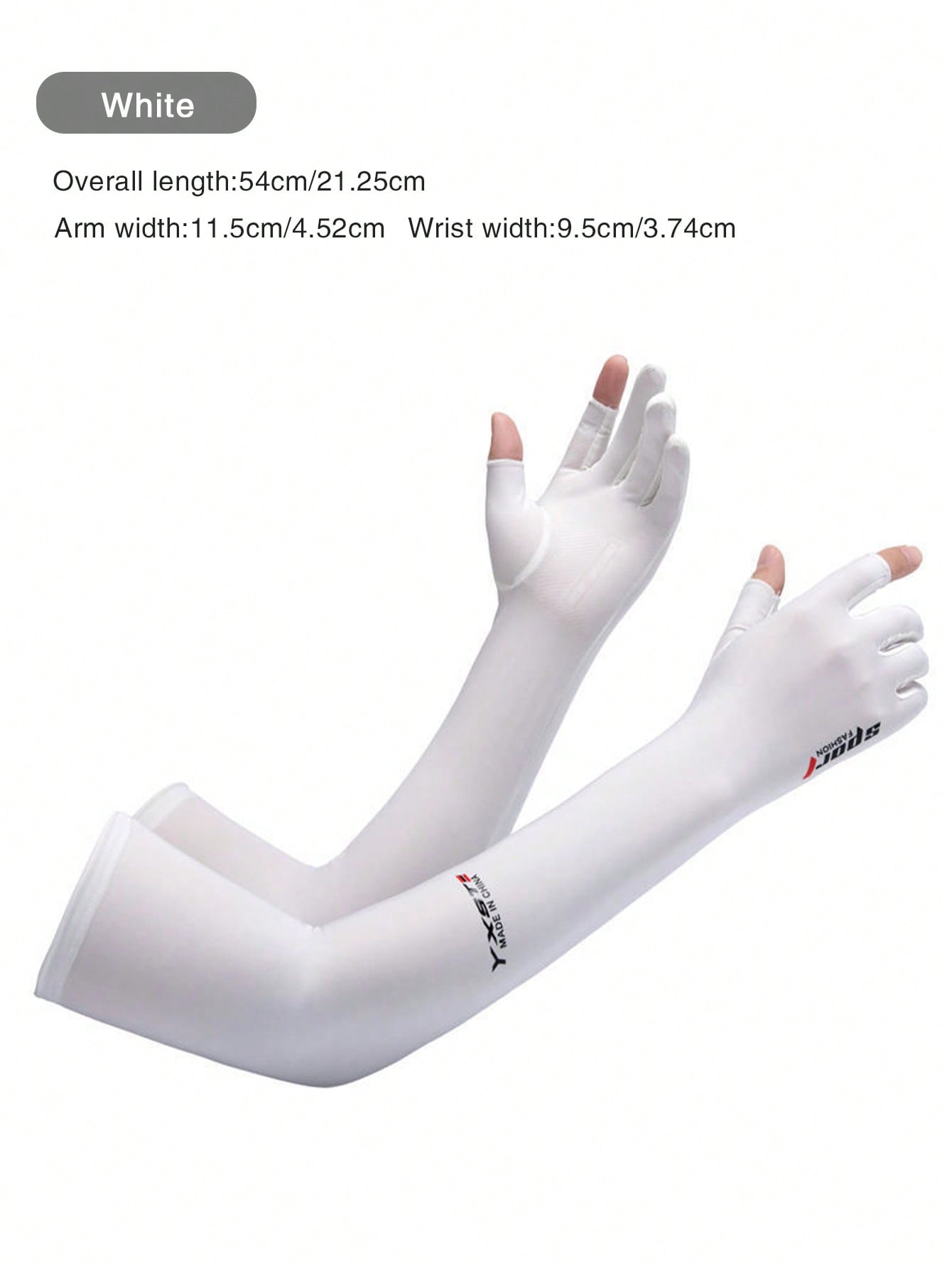 1pc Summer Cooling Arm Sleeves Uv Protection Ice Silk Driving Gloves Long Sports Sleeve For Men