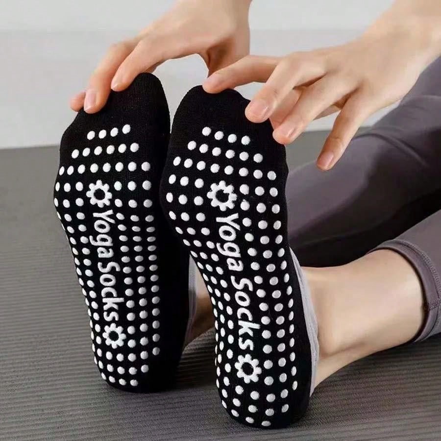 1Pair Professional Women Yoga Socks Silicone Anti-Slip Ballet Pilates Socks Women Backless Breathable Bandage Dance Sports Socks