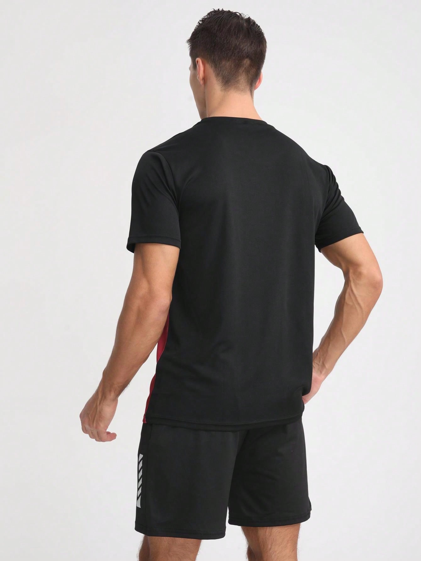 Boyfriend Style Men Quick-Dry Short Sleeve Sports T-Shirt Loose Fitness Running Basketball Training Clothes For Summer