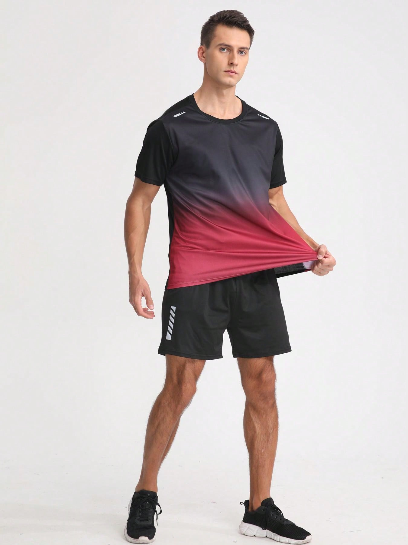 Boyfriend Style Men Quick-Dry Short Sleeve Sports T-Shirt Loose Fitness Running Basketball Training Clothes For Summer