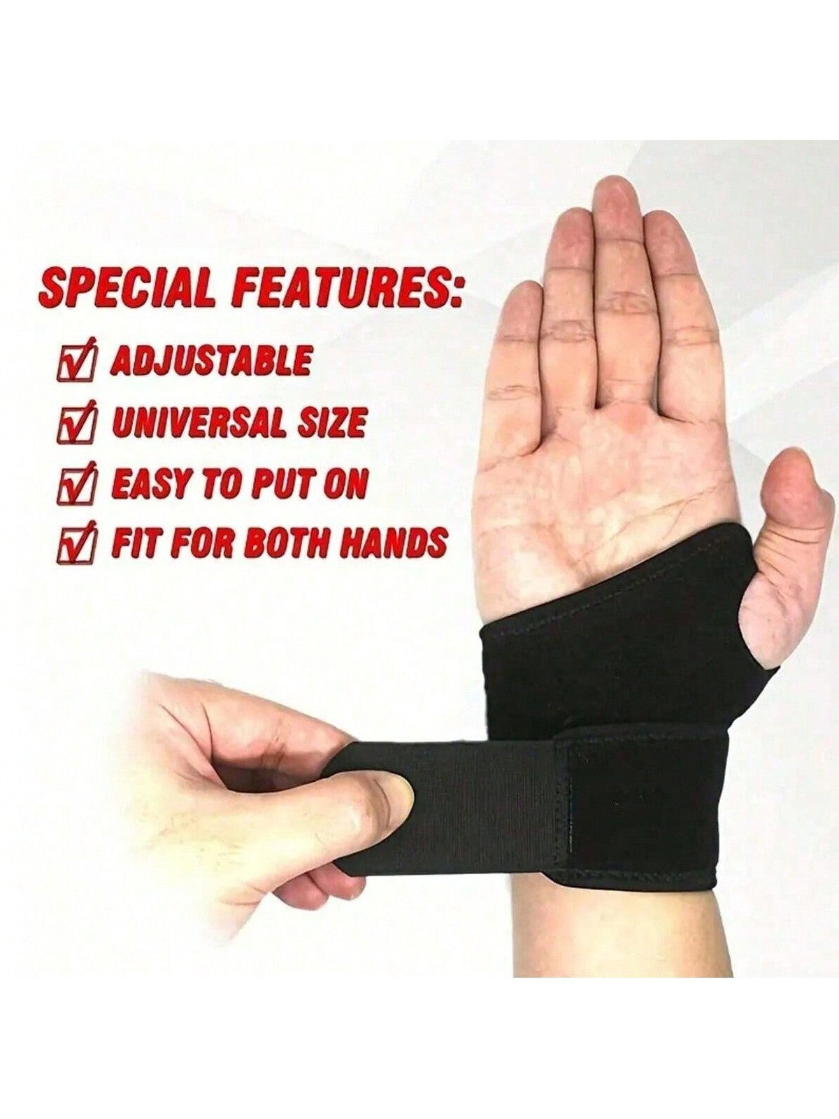 1pc Adjustable Wrist Brace For Carpal Tunnel, Weightlifting, Sports