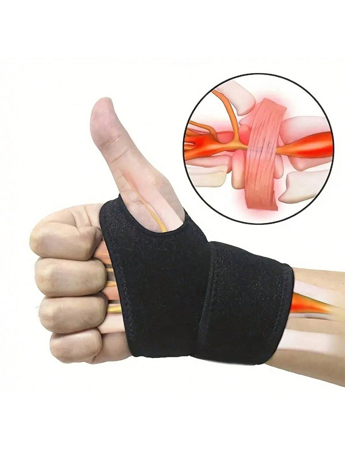 1pc Adjustable Wrist Brace For Carpal Tunnel, Weightlifting, Sports