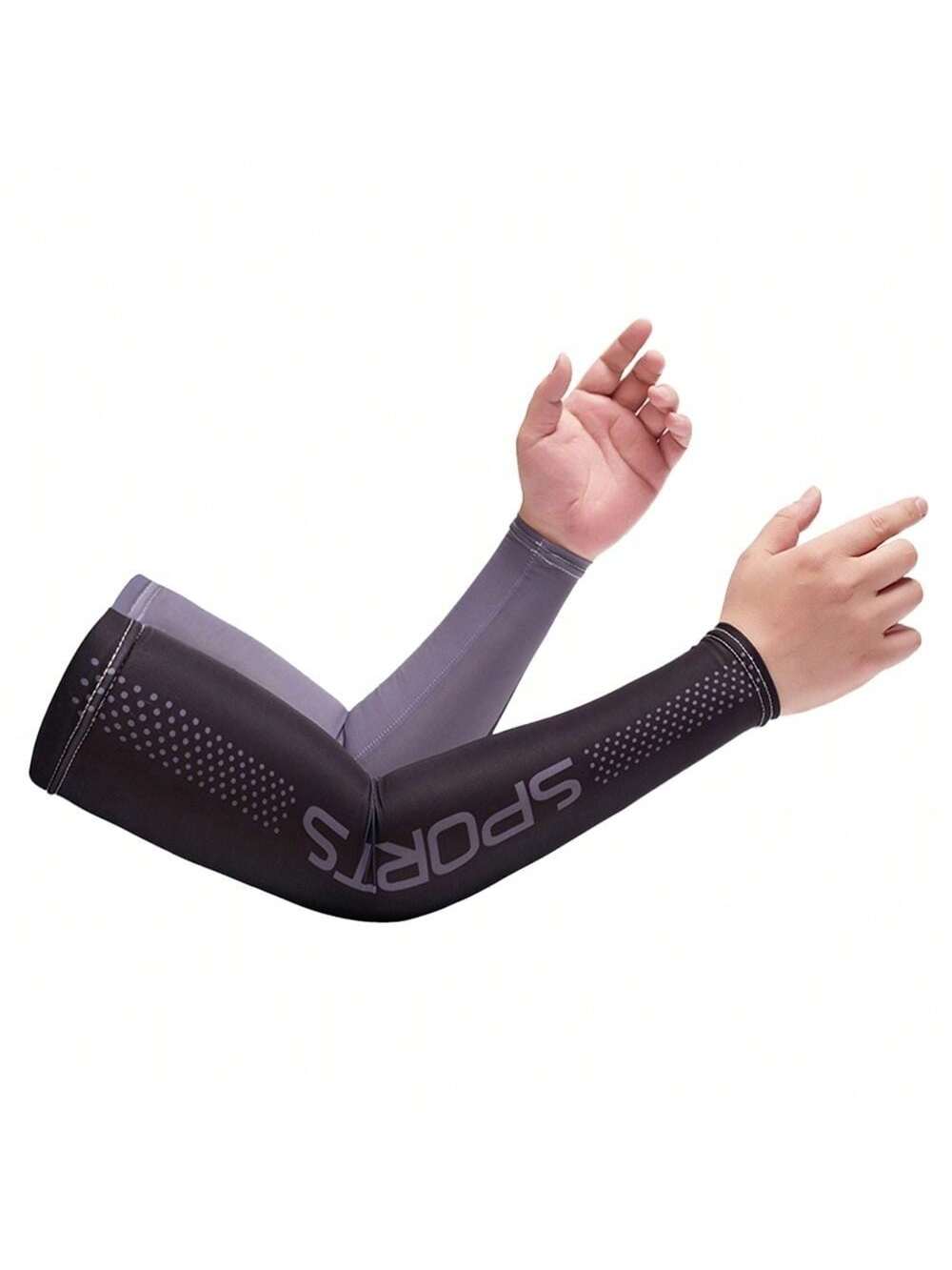 1Pair Cooling Arm Sleeves Cover Men Sports Running UV Sun Protection Outdoor Fishing Cycling Sleeves