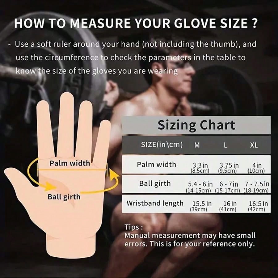 1 Pair Fitness Gloves With Wrist Support. Half Finger Unisex Weightlifting Dumbbell Gloves, Pull Up Bar Grip And Palm Protection Gloves With Open Fingertips For Men And Women.