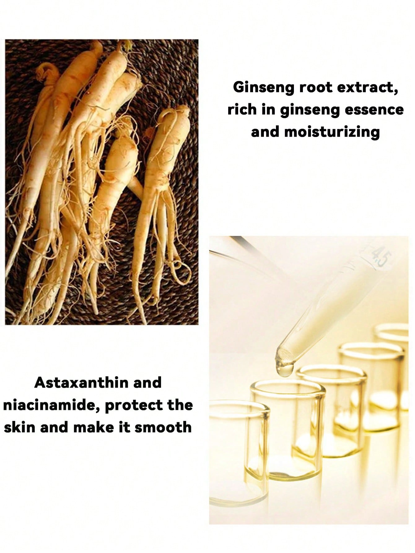 2PCS Ginseng Polypeptide Anti-Ageing Essence, Ginseng Anti Wrinkle Serum, Ginseng Anti Aging Essence, Gold Ginseng Face Serum, Ginseng Essential Oil Reduce Fine Lines