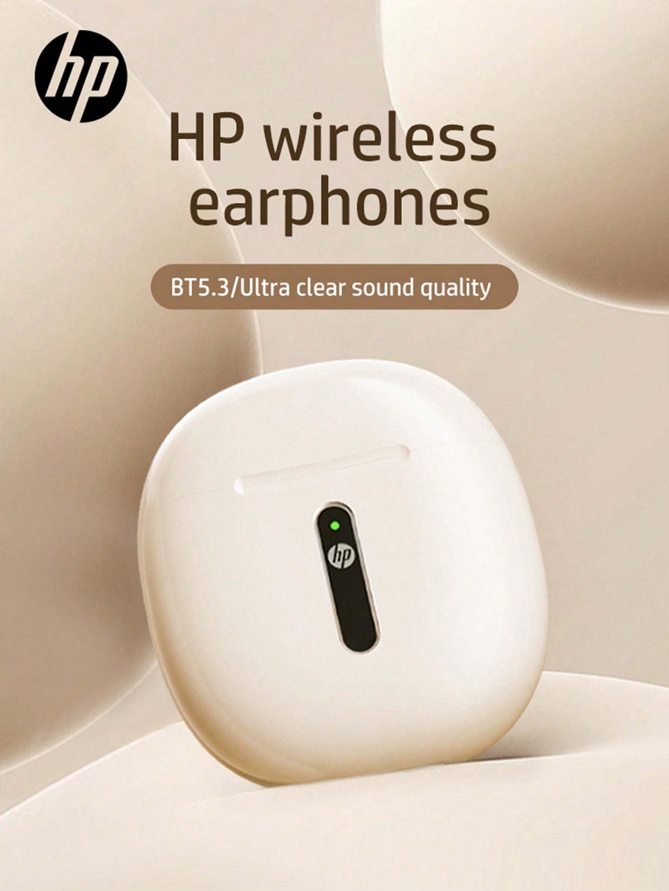 HP True Wireless Deep Bass Earbuds, Bluetooth 5.3, Up To 30 Hours Of Battery Life, Featured Appearance, Suitable As A Gift