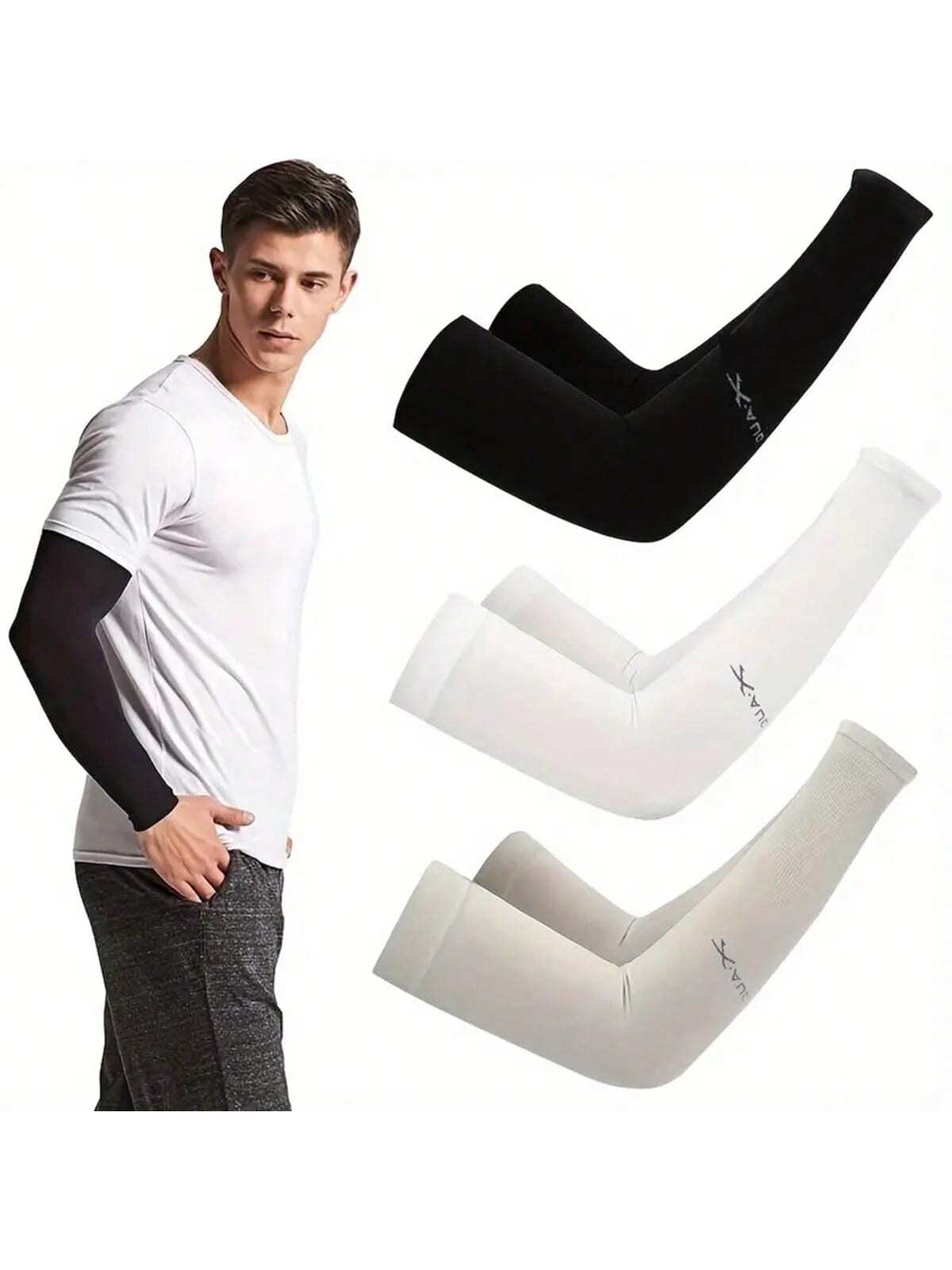 3 Pairs Cooling Arm Sleeves For Men And Women -UV Sun Protection For Golf Cycling, Running, And Driving - Stay Cool And Protected All Day