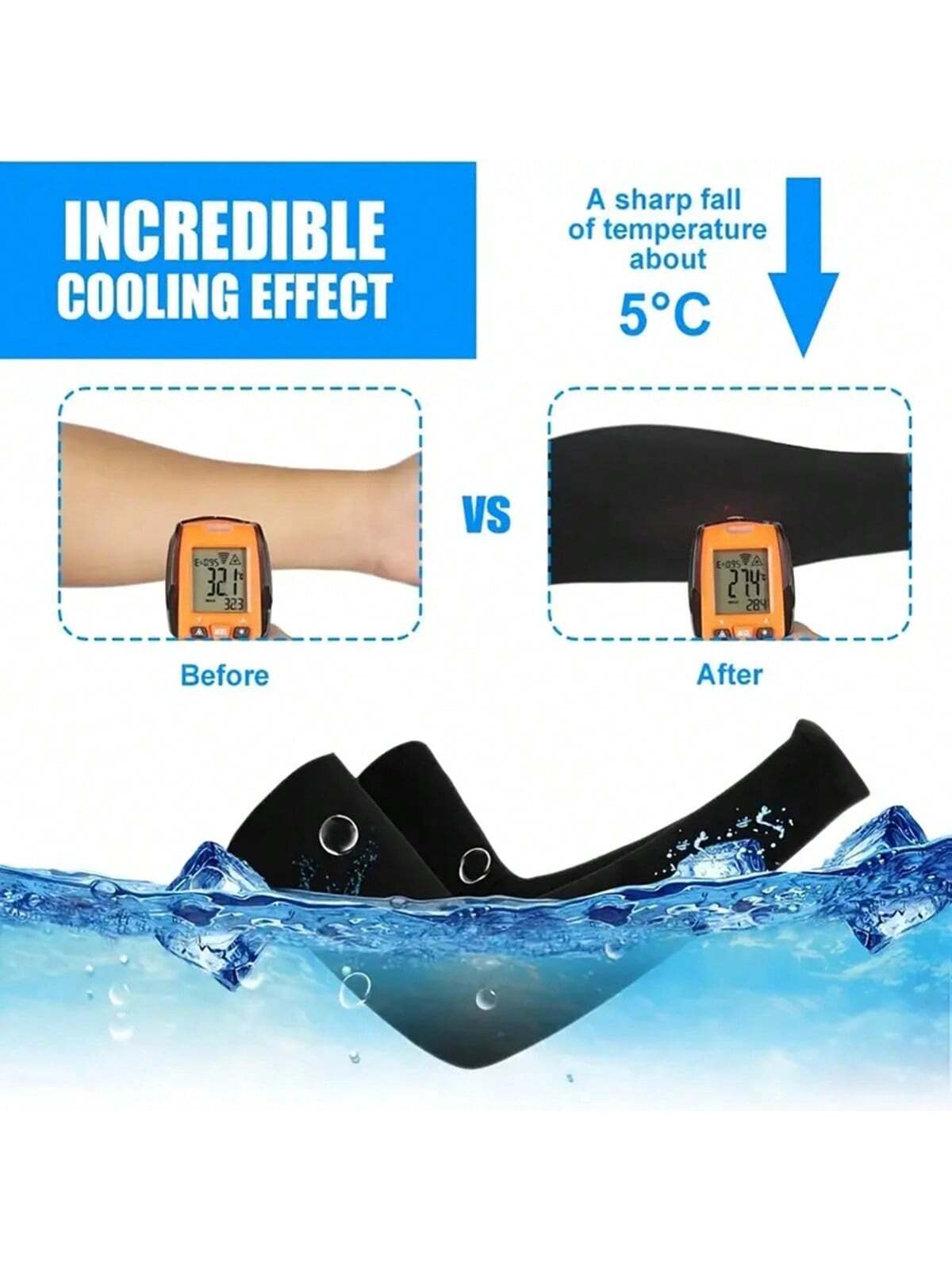 3 Pairs Cooling Arm Sleeves For Men And Women -UV Sun Protection For Golf Cycling, Running, And Driving - Stay Cool And Protected All Day