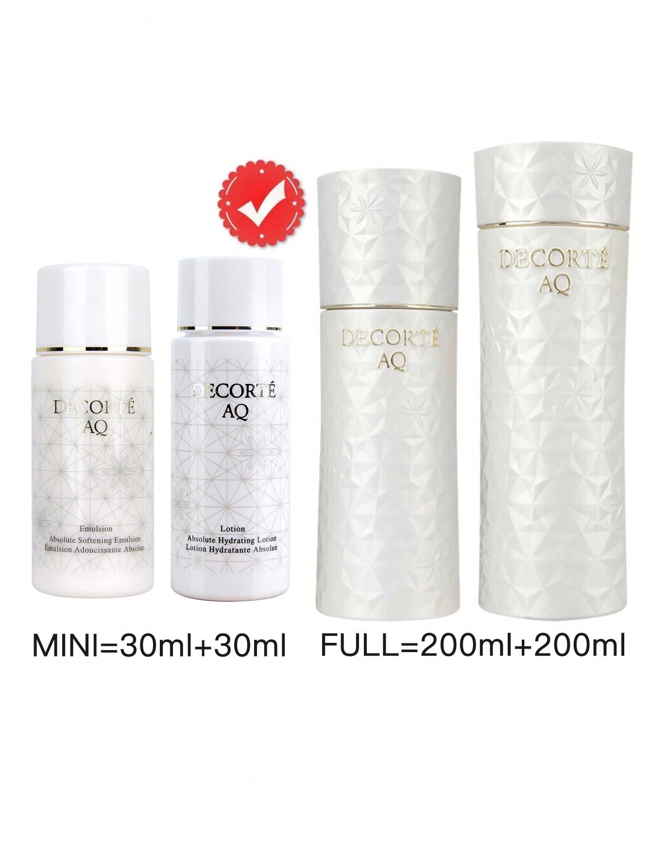 DECORTÉ [Mini]AQ LOTION   [Mini]AQ EMULSION[30ml 30ml]