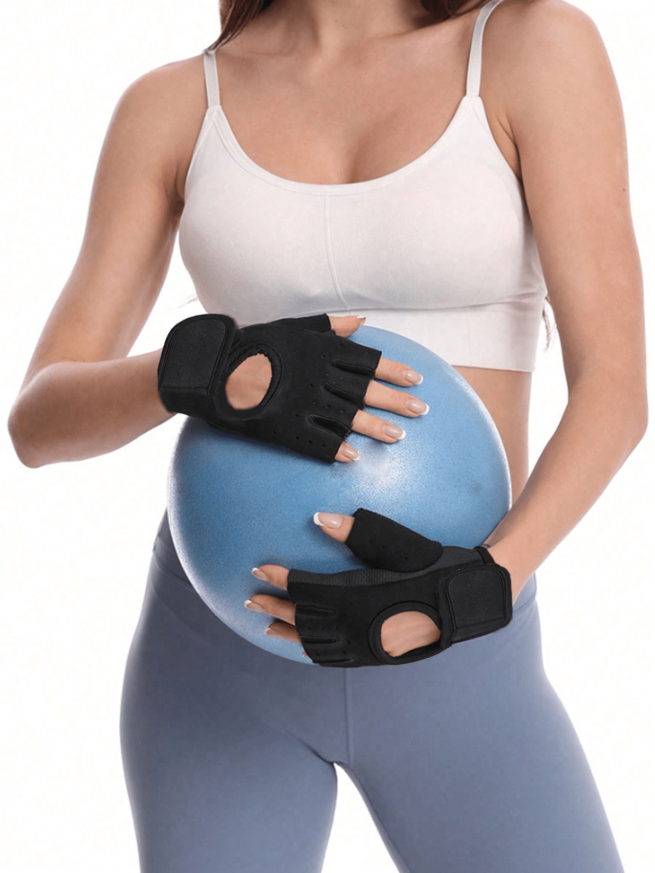 1pair Breathable Fitness Sport Gloves For Men And Women, Suitable For Basketball Dumbbell Weightlifting Training, Pull-Up Bar, Cycling, Half Finger Wrist Guard, Half Finger Anti-Skid Beach Games