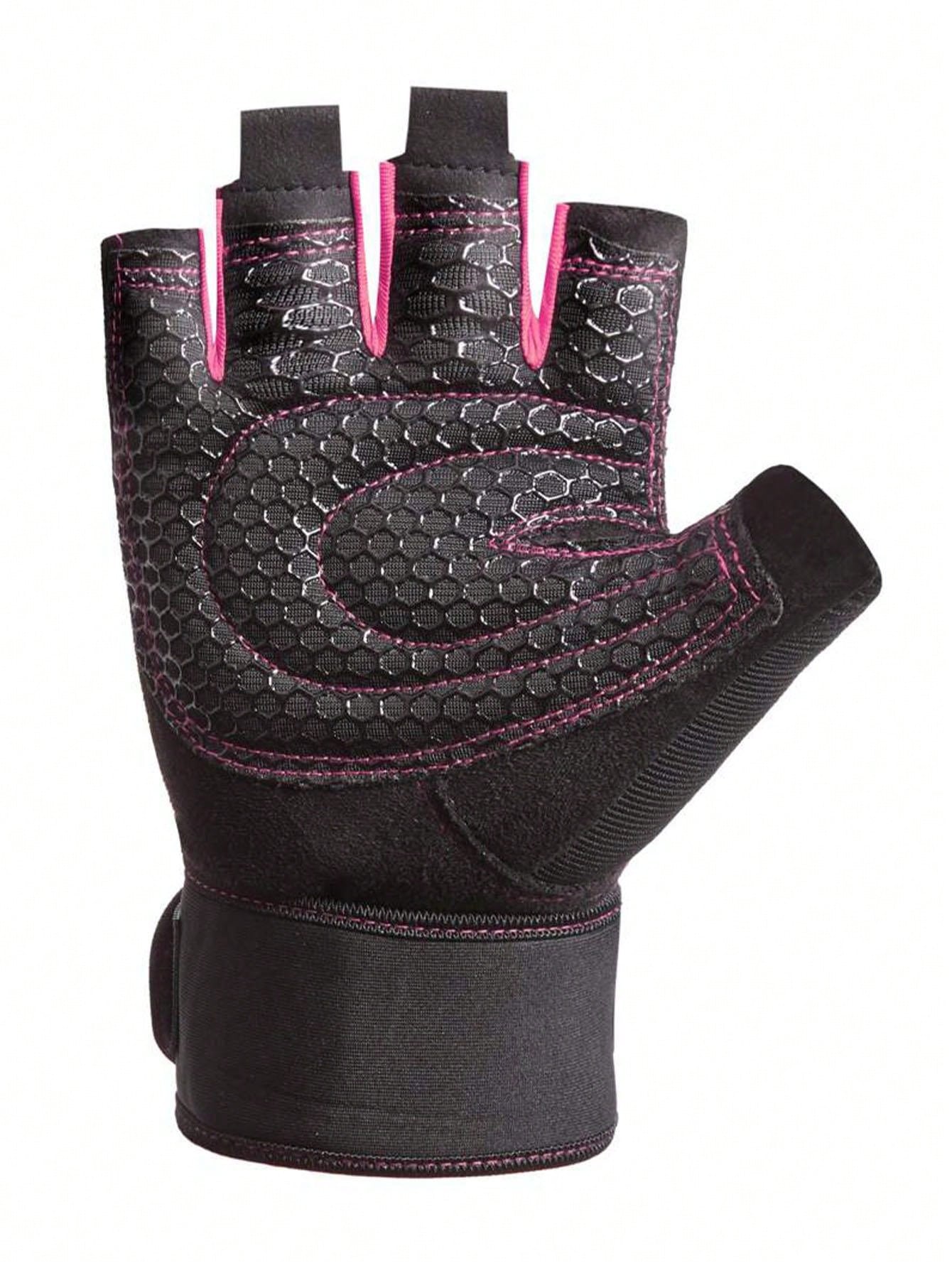 A Pair Of Unisex Sports Gloves, Suitable For Weightlifting, Cycling, Gym, Training, Featuring Breathable And Snug Design.,Black Gloves