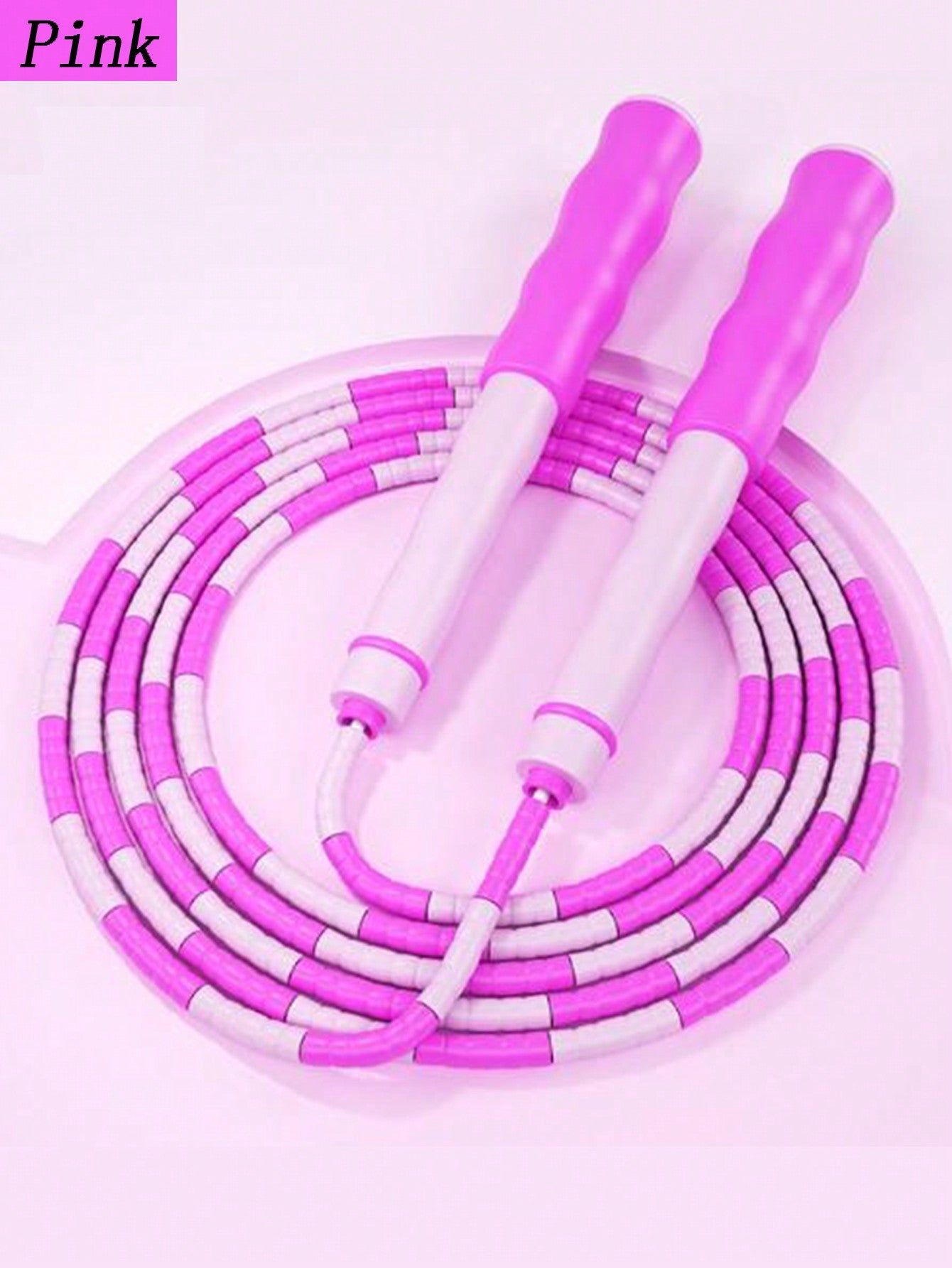 1 Pair Of Bamboo Jump Rope For Students And Beginners, Adjustable Colorful Jump Rope, Fitness Speed Training Jump Rope