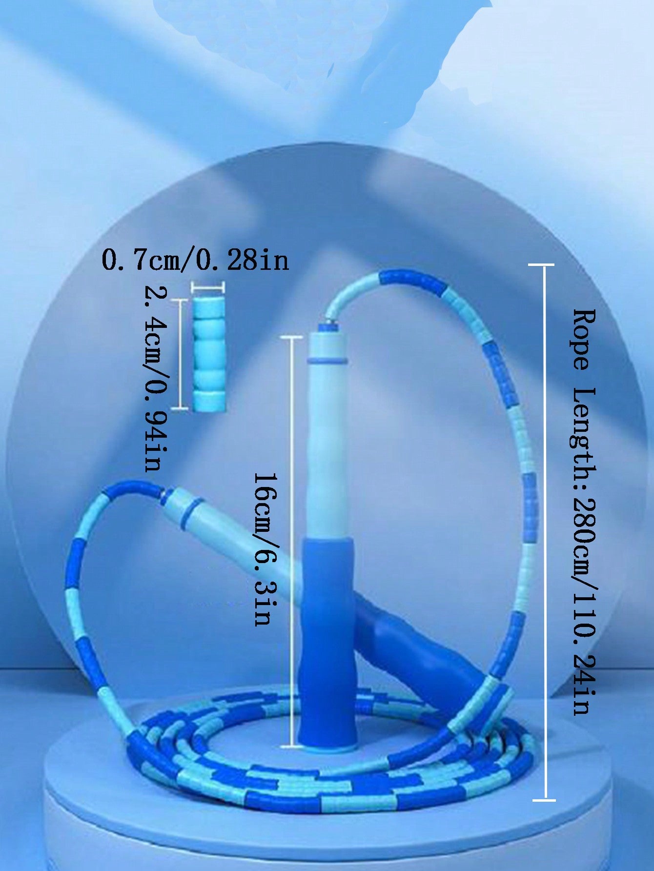 1 Pair Of Bamboo Jump Rope For Students And Beginners, Adjustable Colorful Jump Rope, Fitness Speed Training Jump Rope