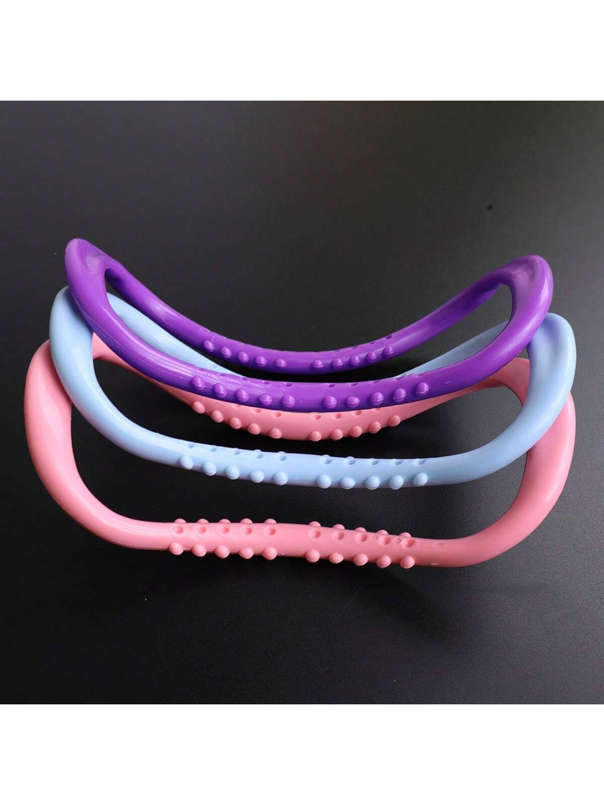 1pc Pink Yoga Ring Pilates Stretching Ring Fitness Equipment Fascia Massage Body Exercise Resistance Support Tool Suitable For Home Ladies