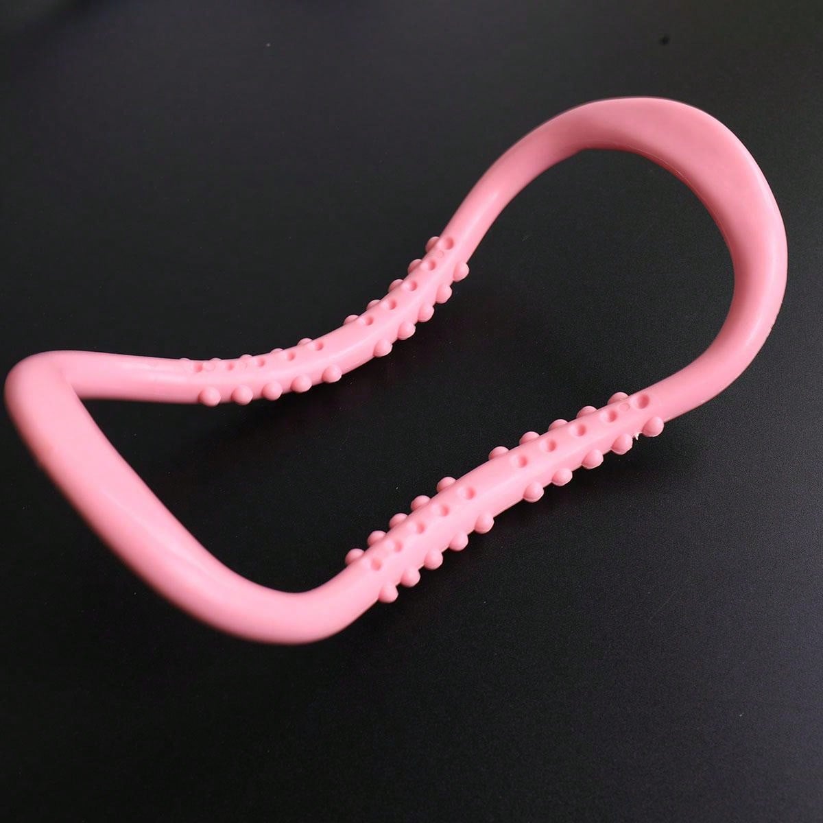 1pc Pink Yoga Ring Pilates Stretching Ring Fitness Equipment Fascia Massage Body Exercise Resistance Support Tool Suitable For Home Ladies